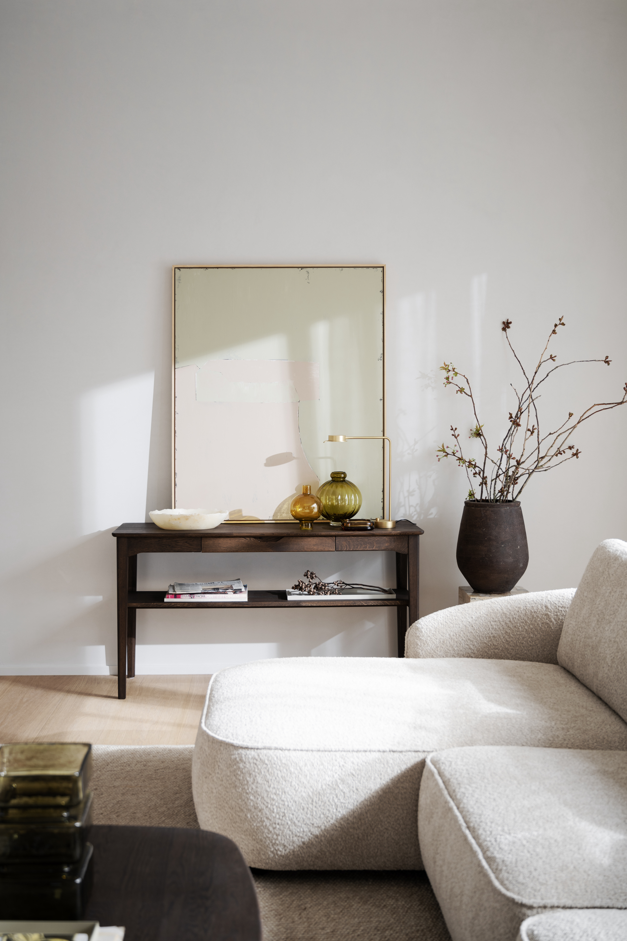 Rowico Home Norris 4-Sitzer Sofa Chaiselongue Links Hellbeige 319cm