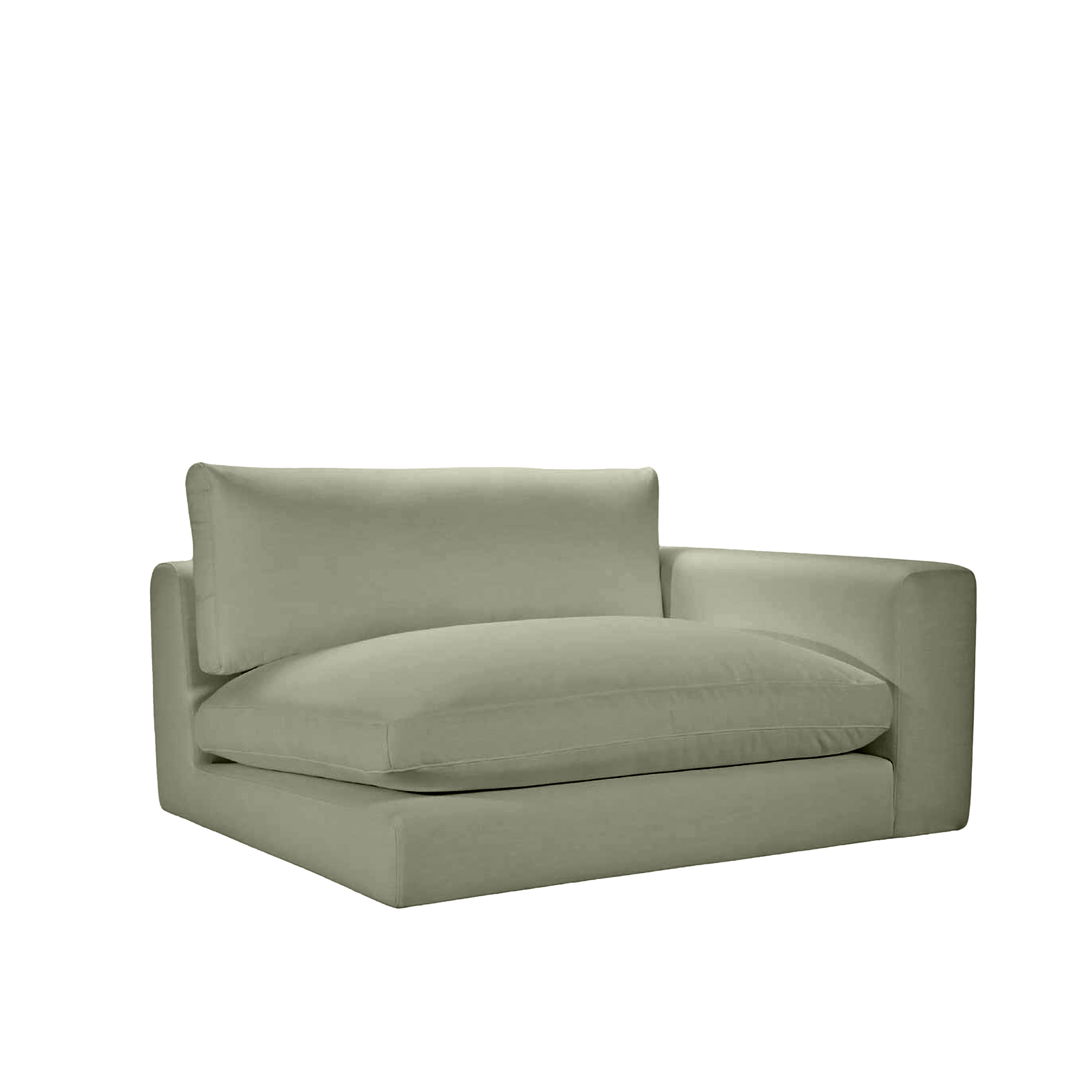 Capri 1.5-sits Soffmodul Höger Armstöd Green 142cm