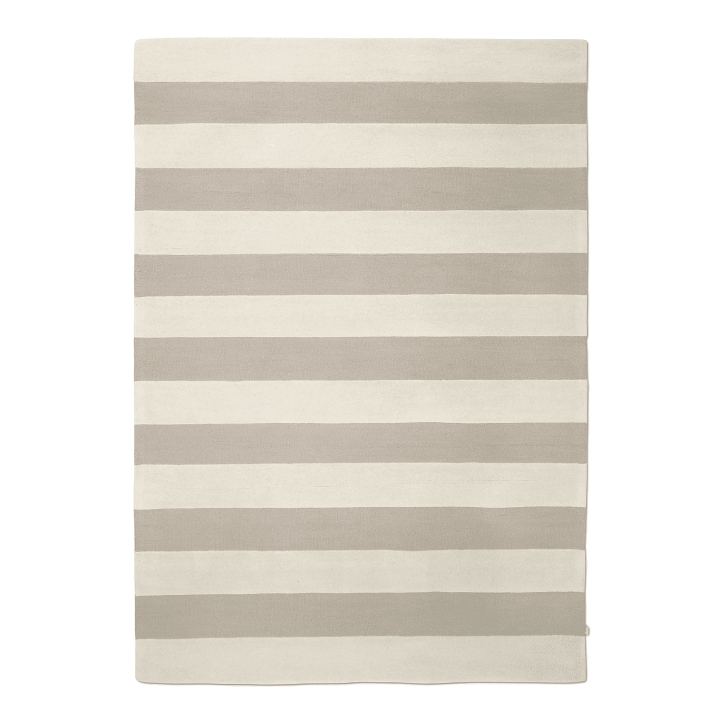 Matta Stripe Boucle Vit/Natur 250x350