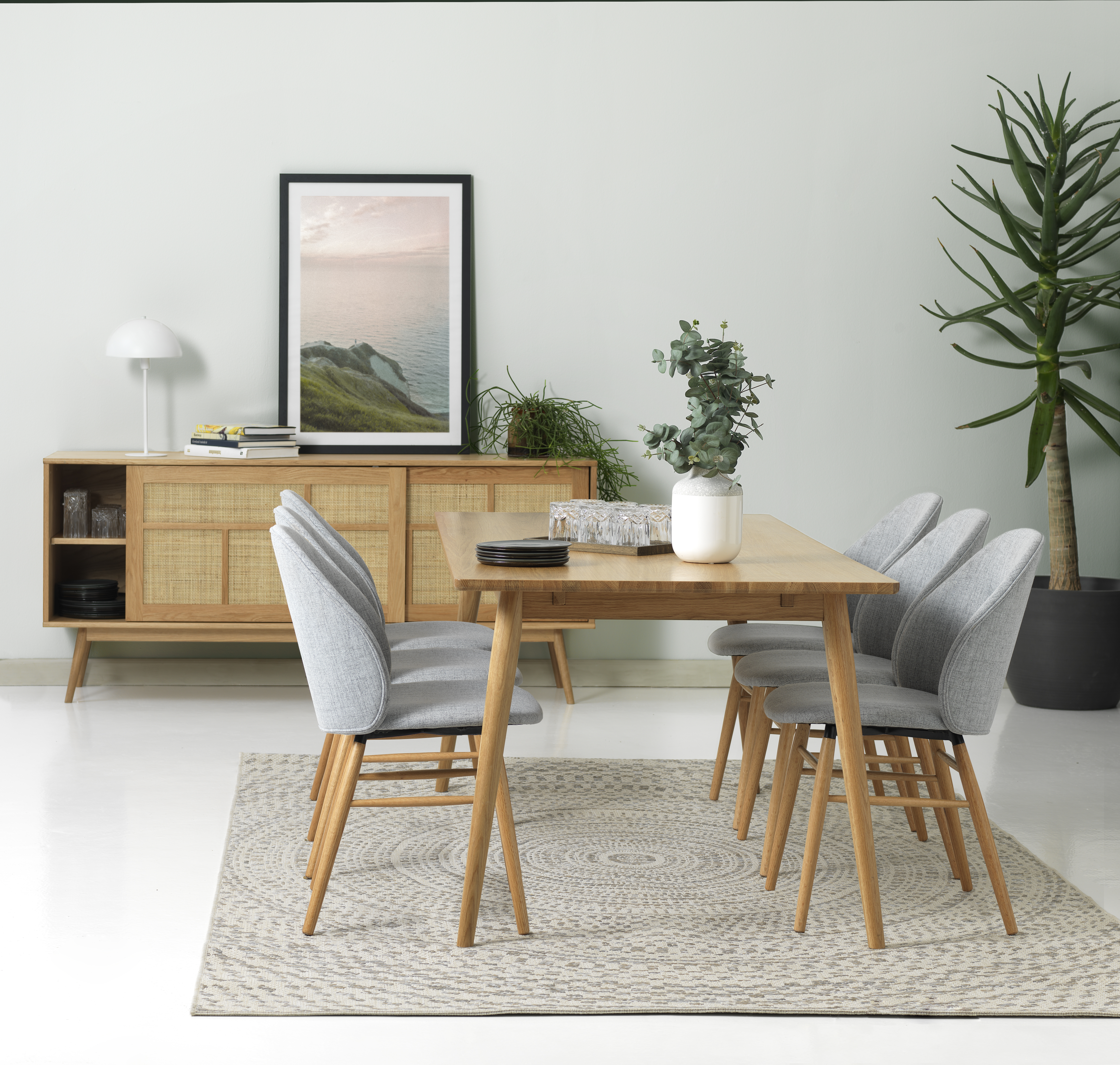 Nordic Home Sofia Sideboard Natural Oak 180cm