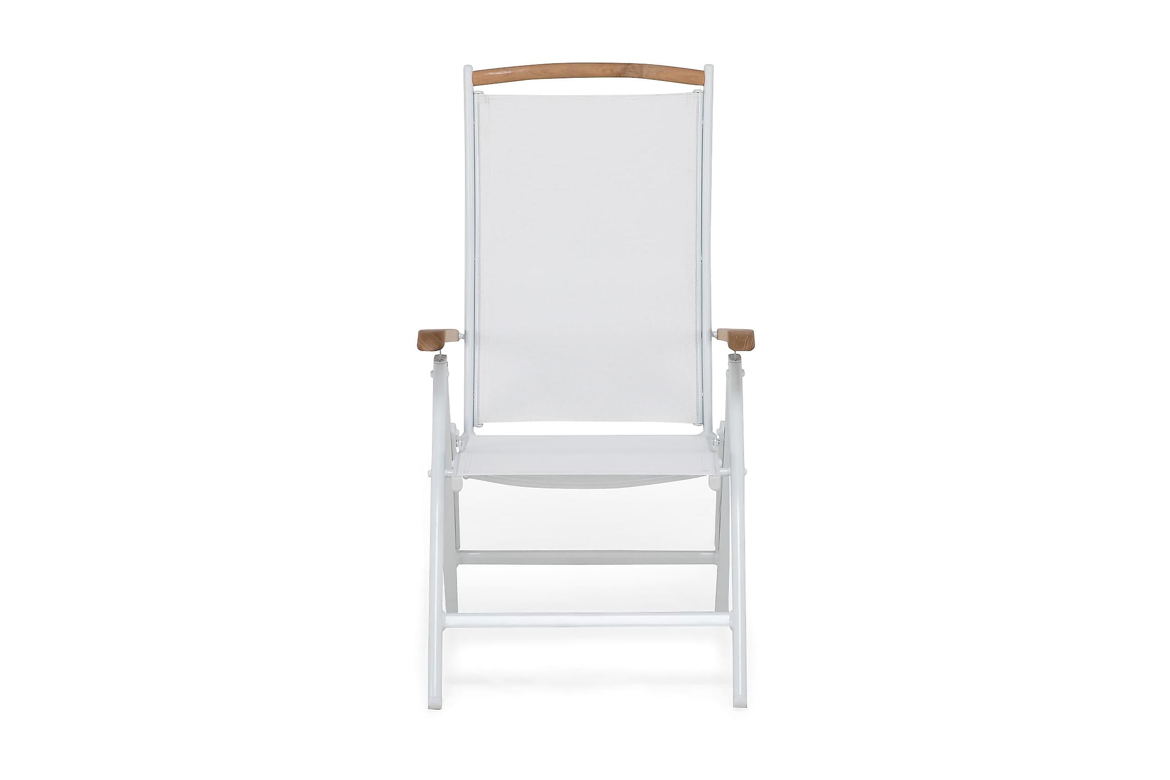 2-pack Nordic Outdoor - Dehli Matstol Fällbar Vit