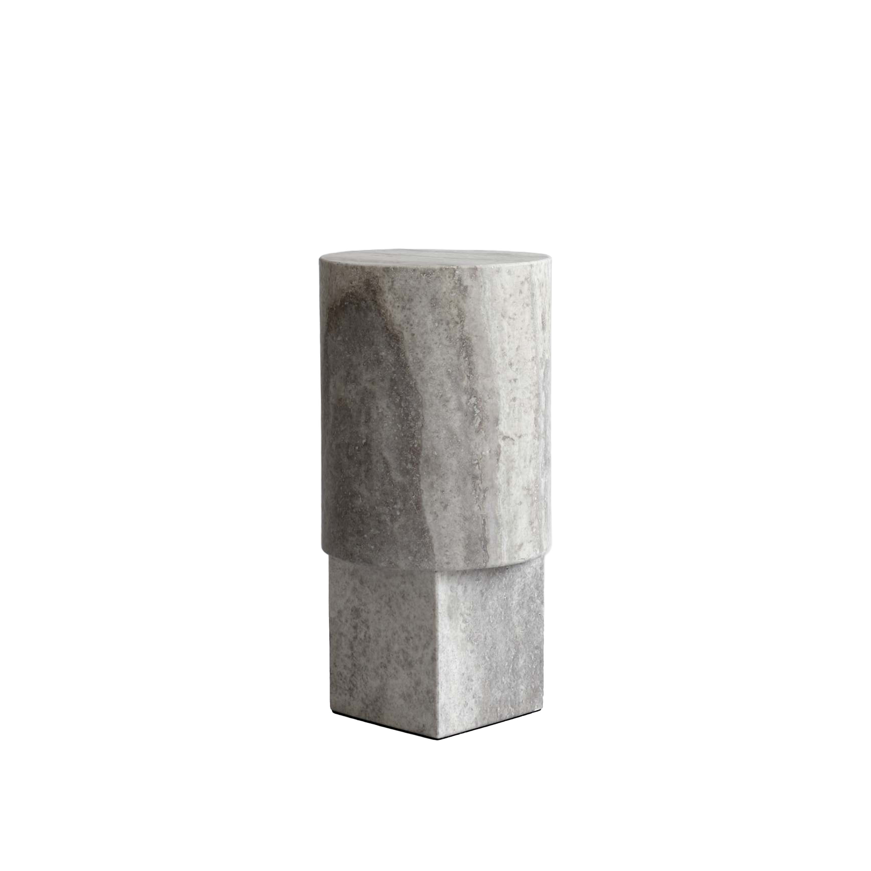 101 Copenhagen Column Pöytä Silver Travertine