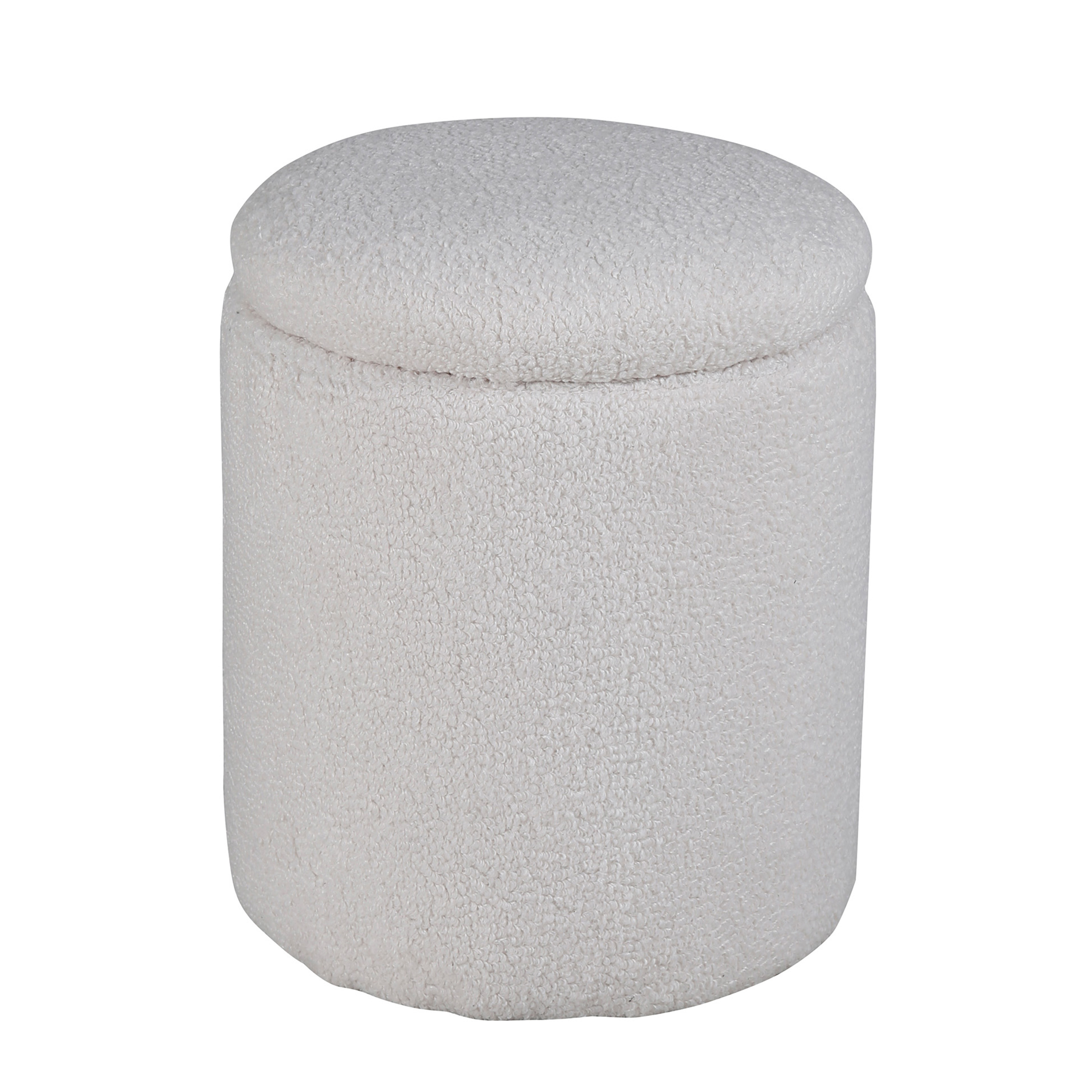 Limpen Sittpuff Förvaring Teddy Offwhite
