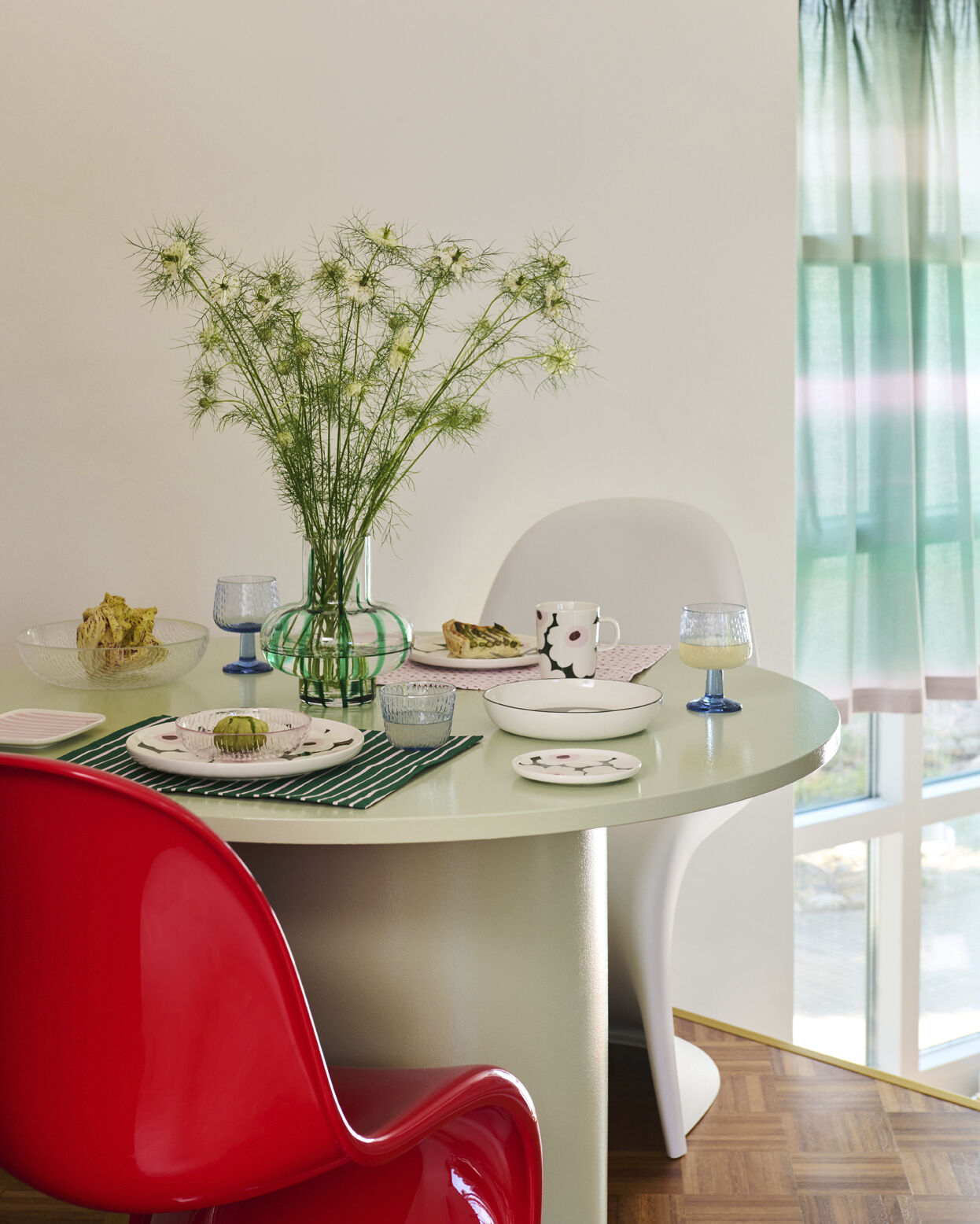 Marimekko Umpu Maljakko Kirkas/Vihreä 20 cm