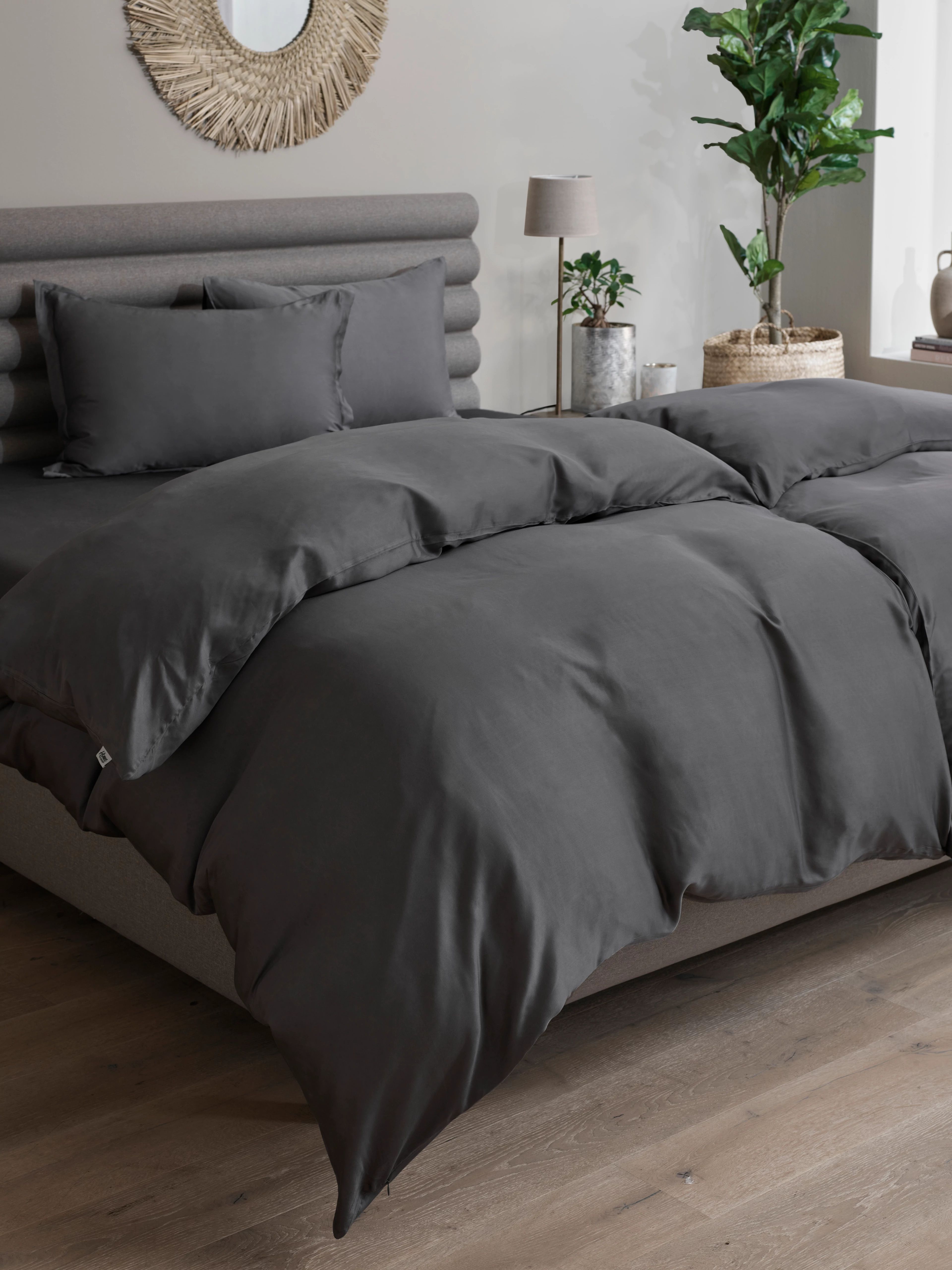Tempur - Bambu Pussilakana Antrasiitti 225x220 Harmaa - 100% Ekologisk Bambu - Pussilakanat