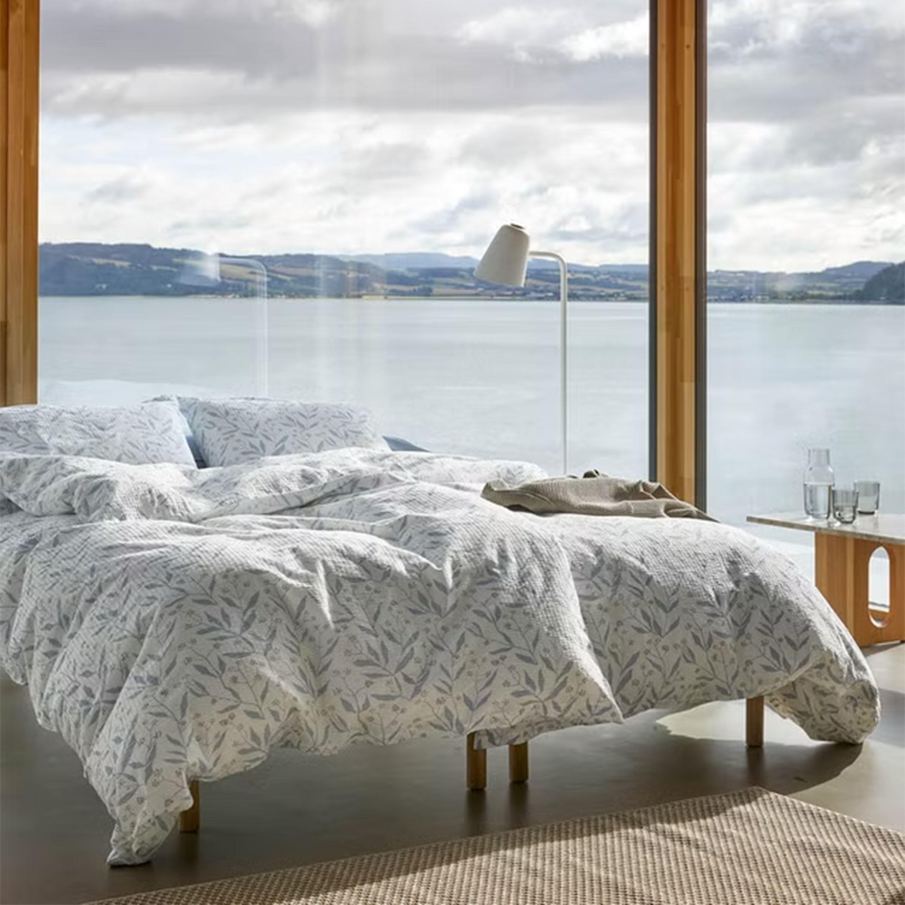 Høie Thale 2-del Påslakanset Krepp Dämpad Blå