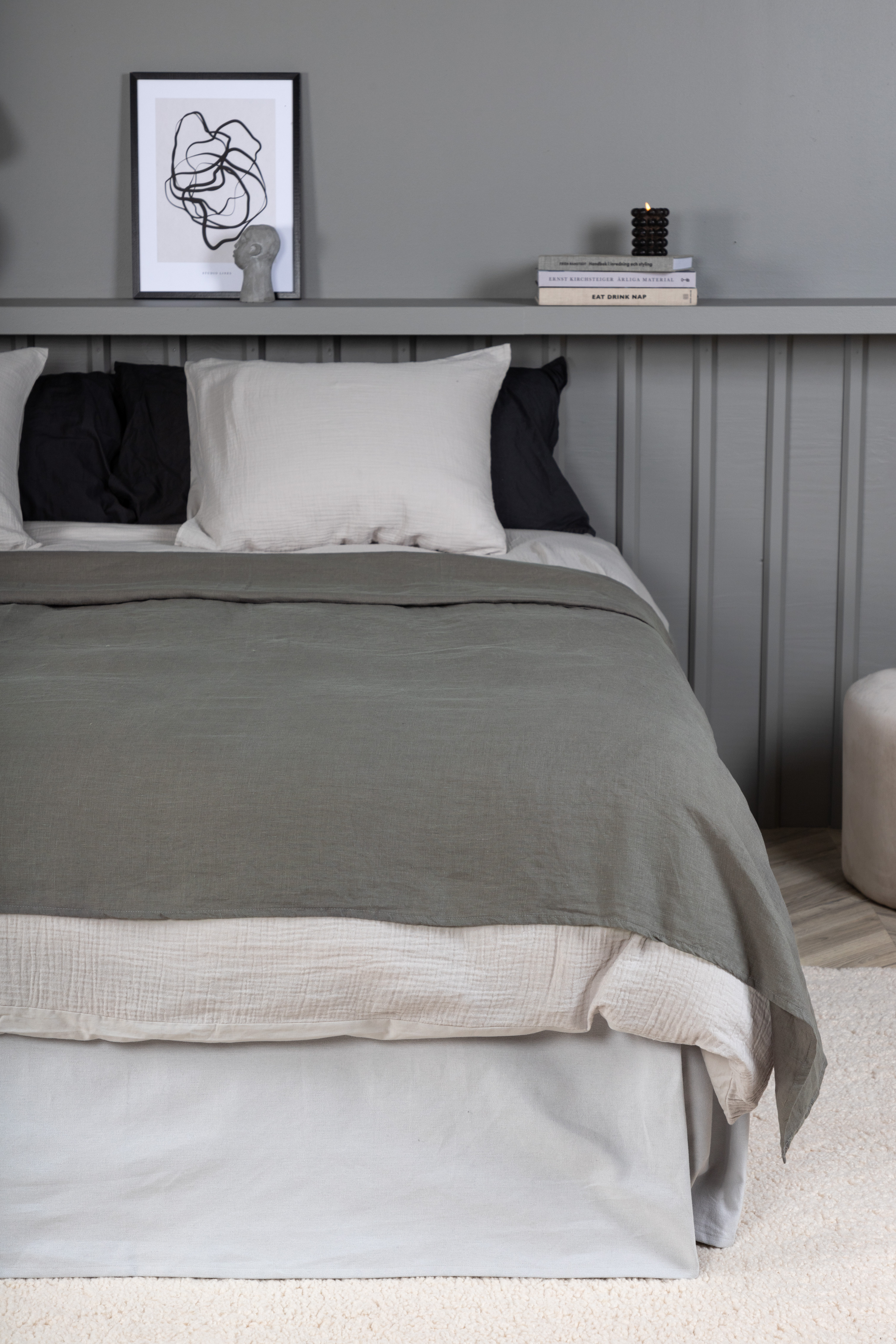 Venture Home Ophelia Överkast Ljusgrå 180x260