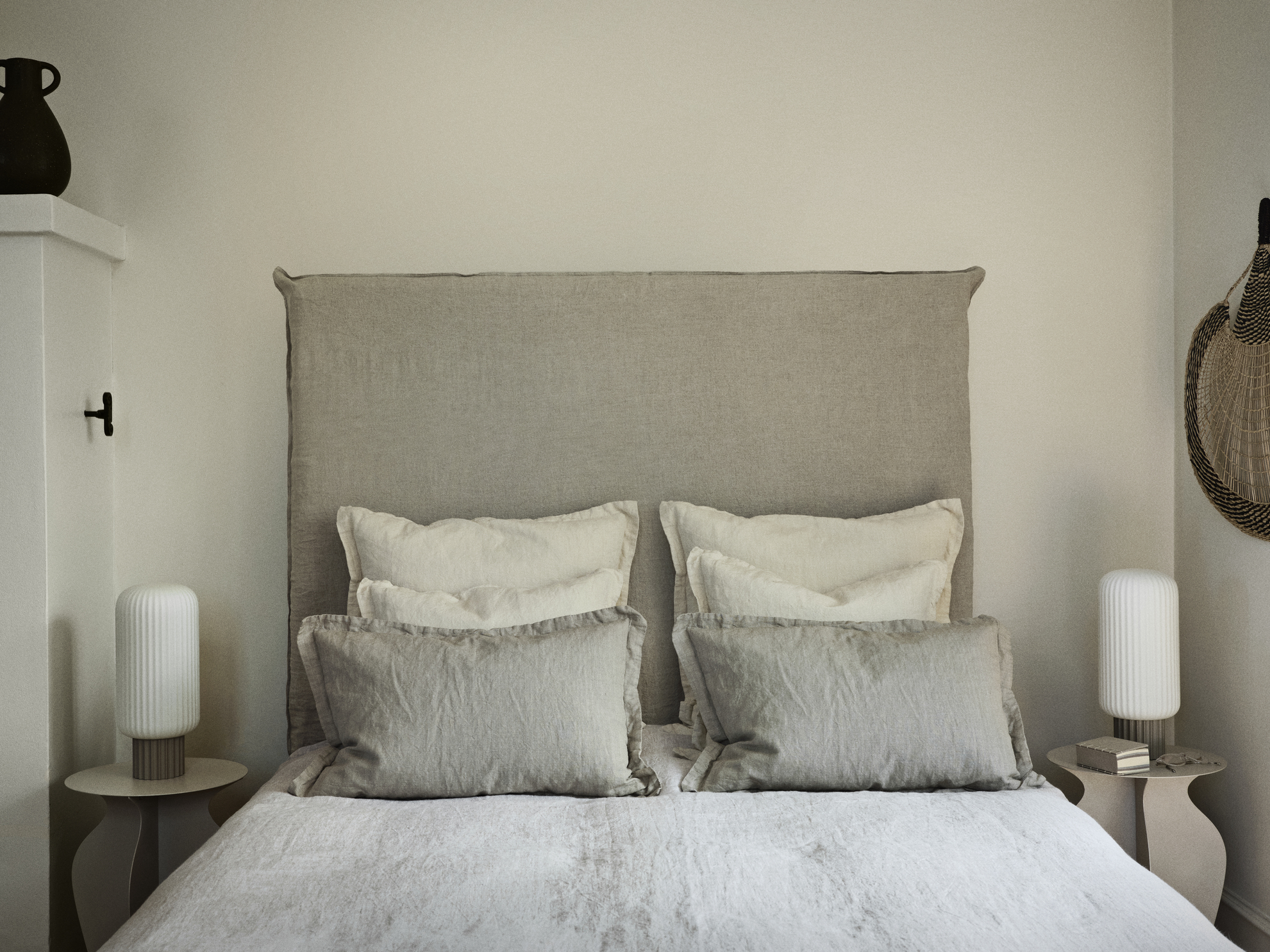 Broste Copenhagen Linn Kissenbezug Dove Grey 50x50