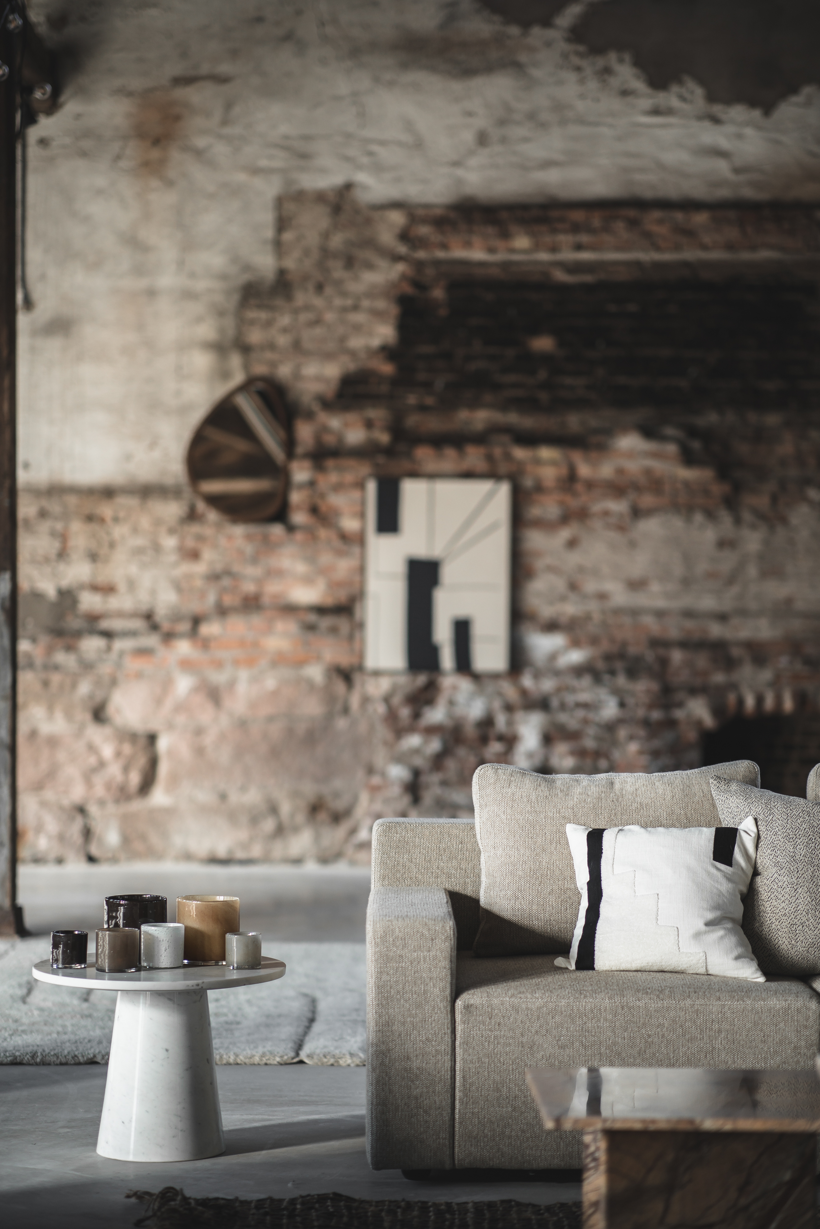 Jakobsdals Bianca Kissenbezug Weiß/Schwarz 50x50 cm