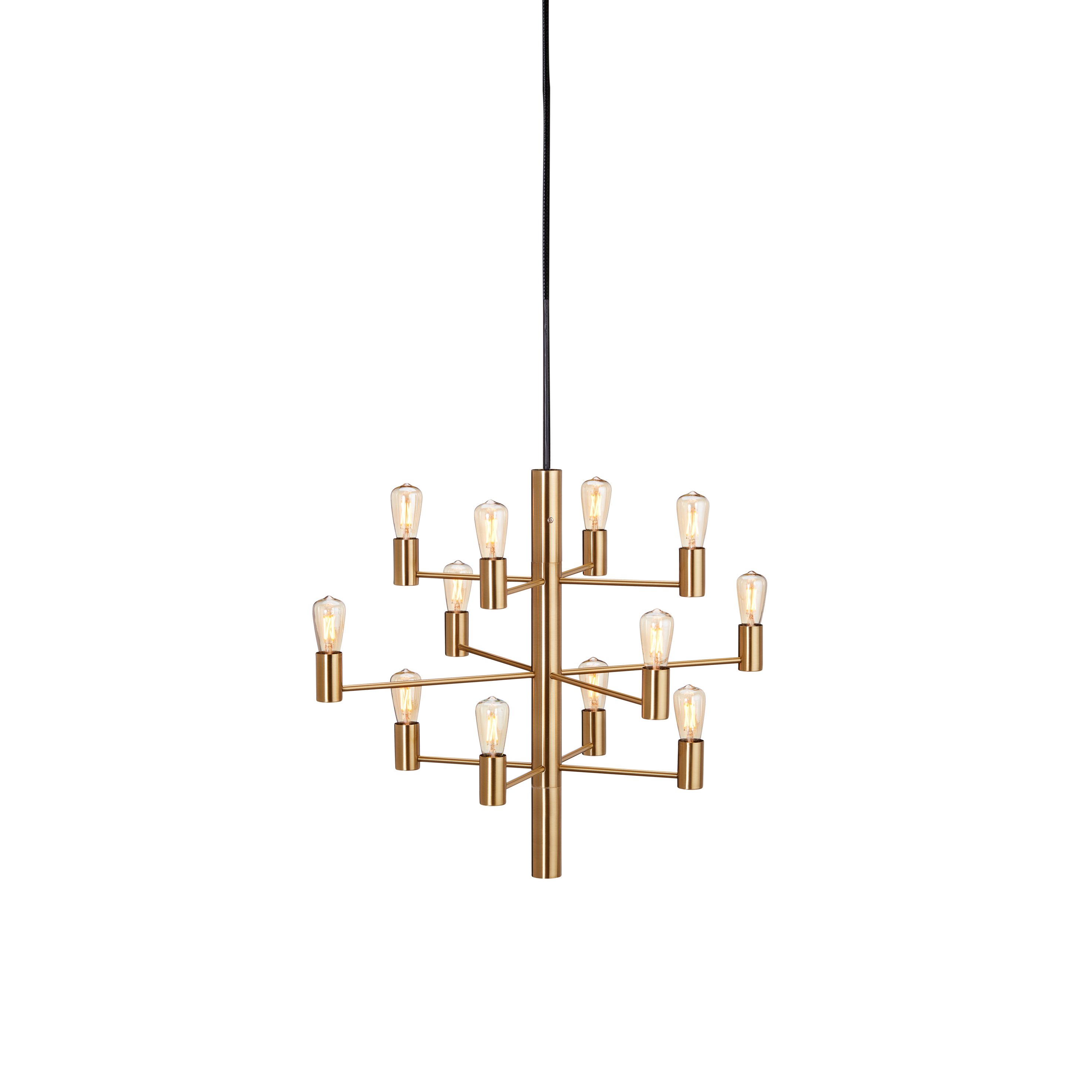 Herstal - Manola 12 LED Deckenleuchte Messing Satin Brass - Gold - Deckenleuchten