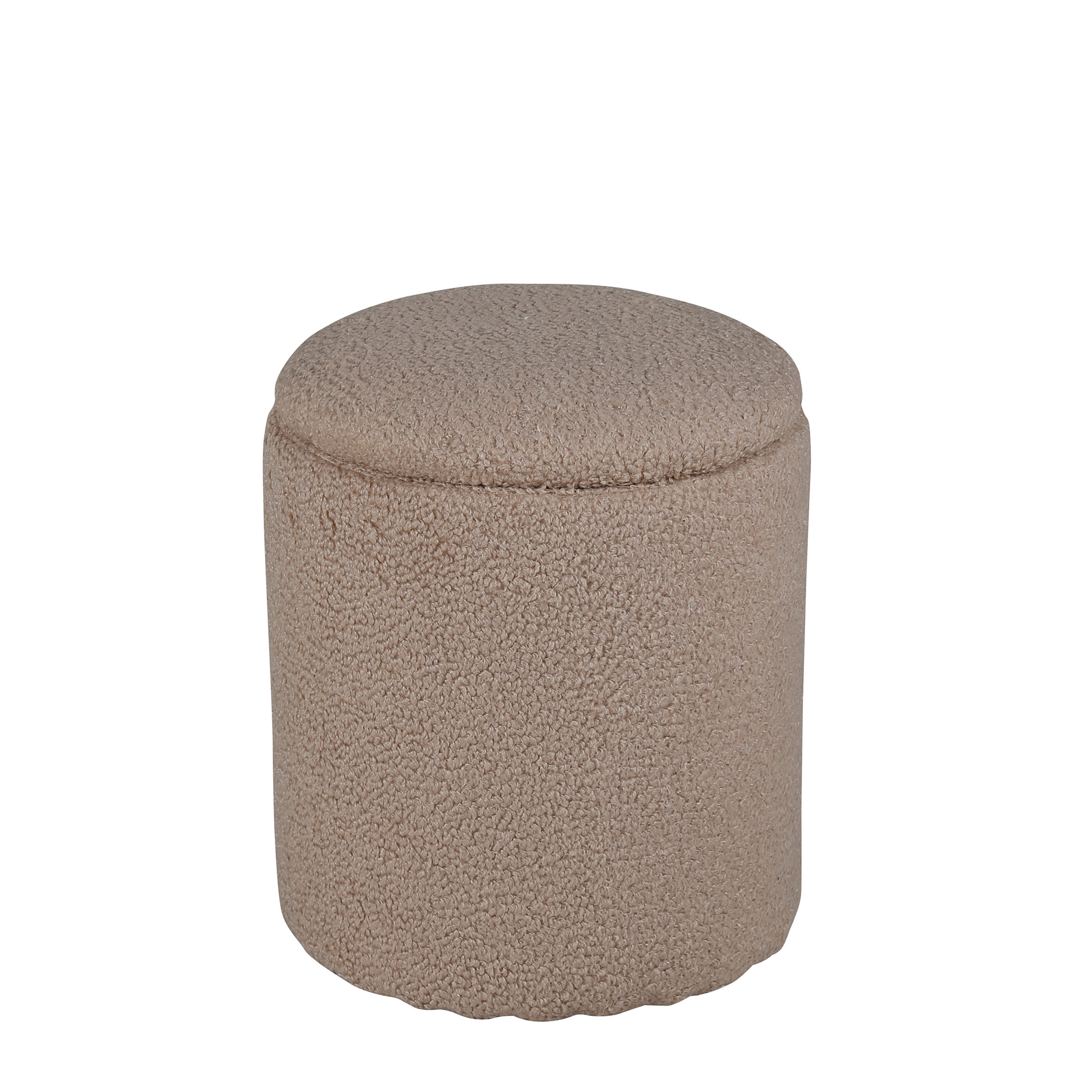 Limpen Sittpuff Förvaring Teddy Beige