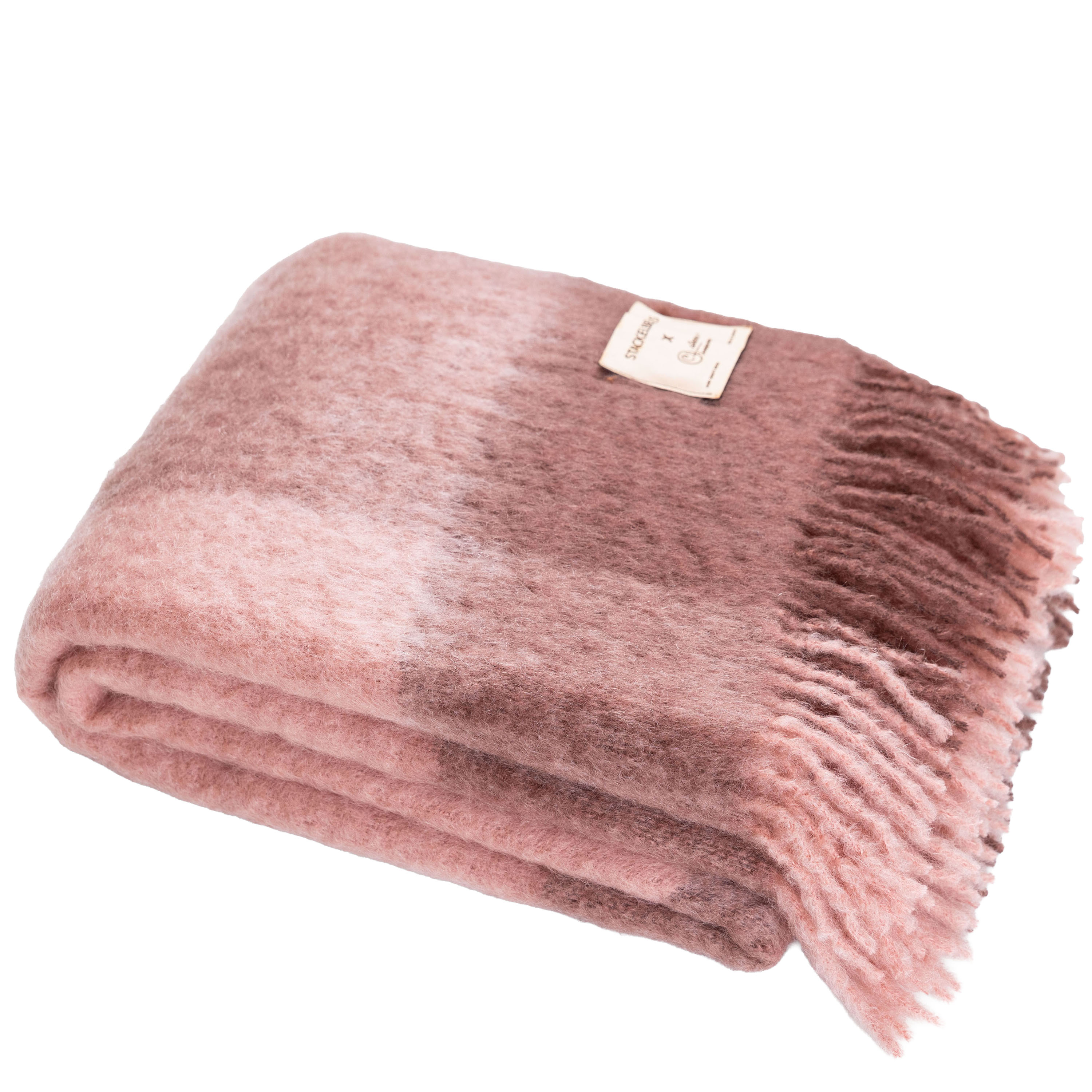 Mohair New Square Plaid Antique Mahogny