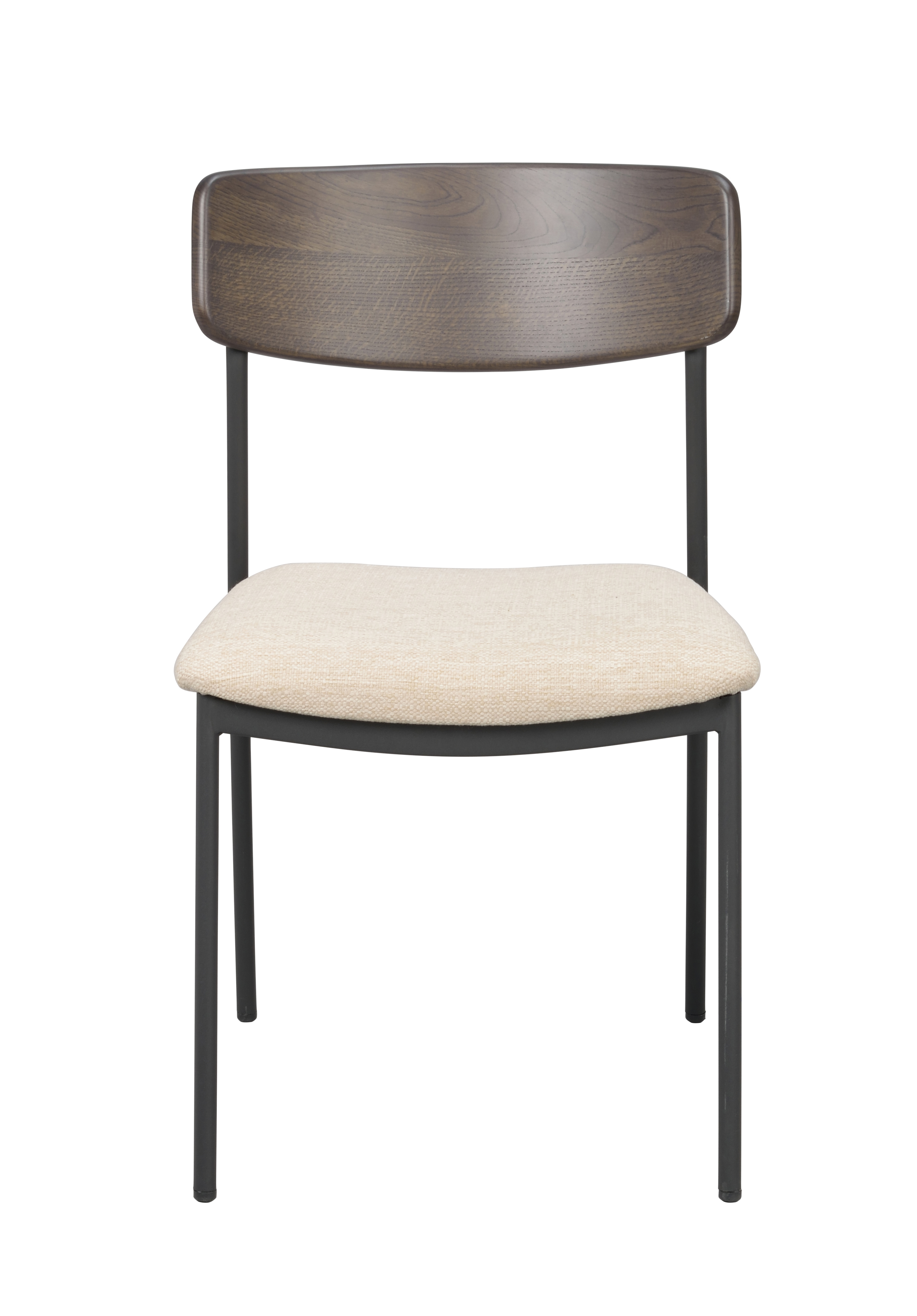 Rowico Home Maymont Esszimmerstuhl Braune Eiche/Hellbeige/Schwarz