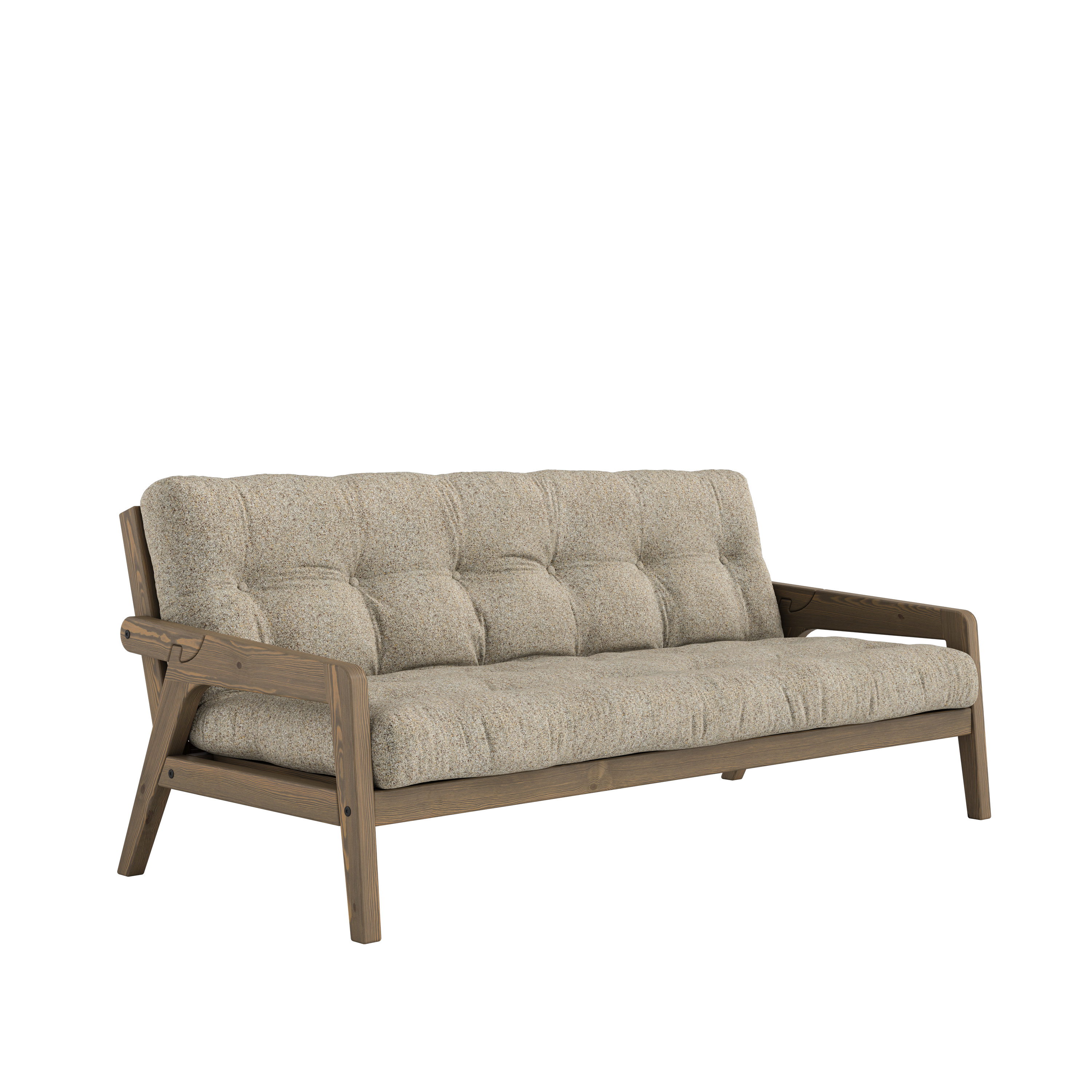 Karup Design Grab Bäddsoffa Carob Brown Lacquered/Warm Sand 204cm