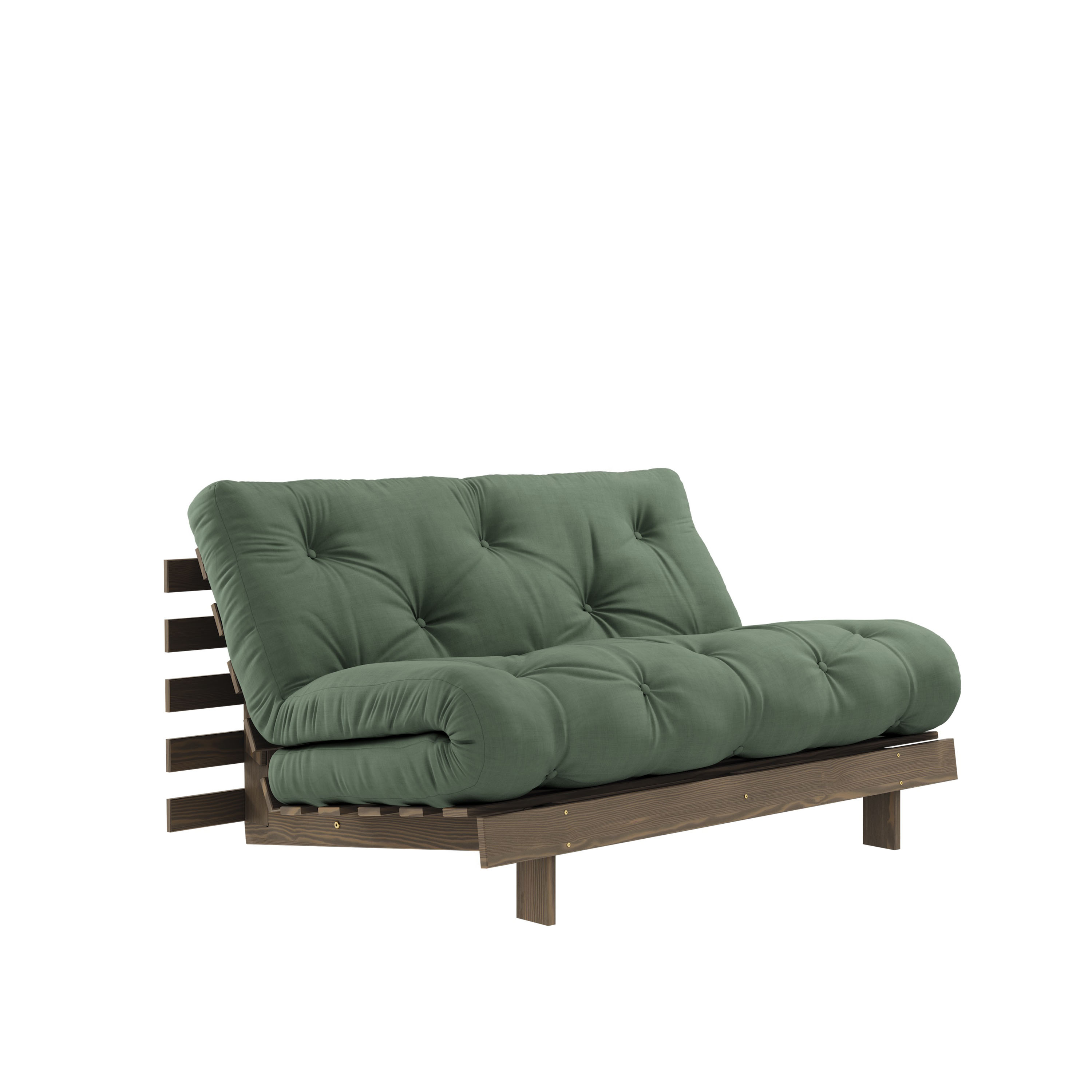 Roots Vuodesohva Ruskea/Olive Green 140cm