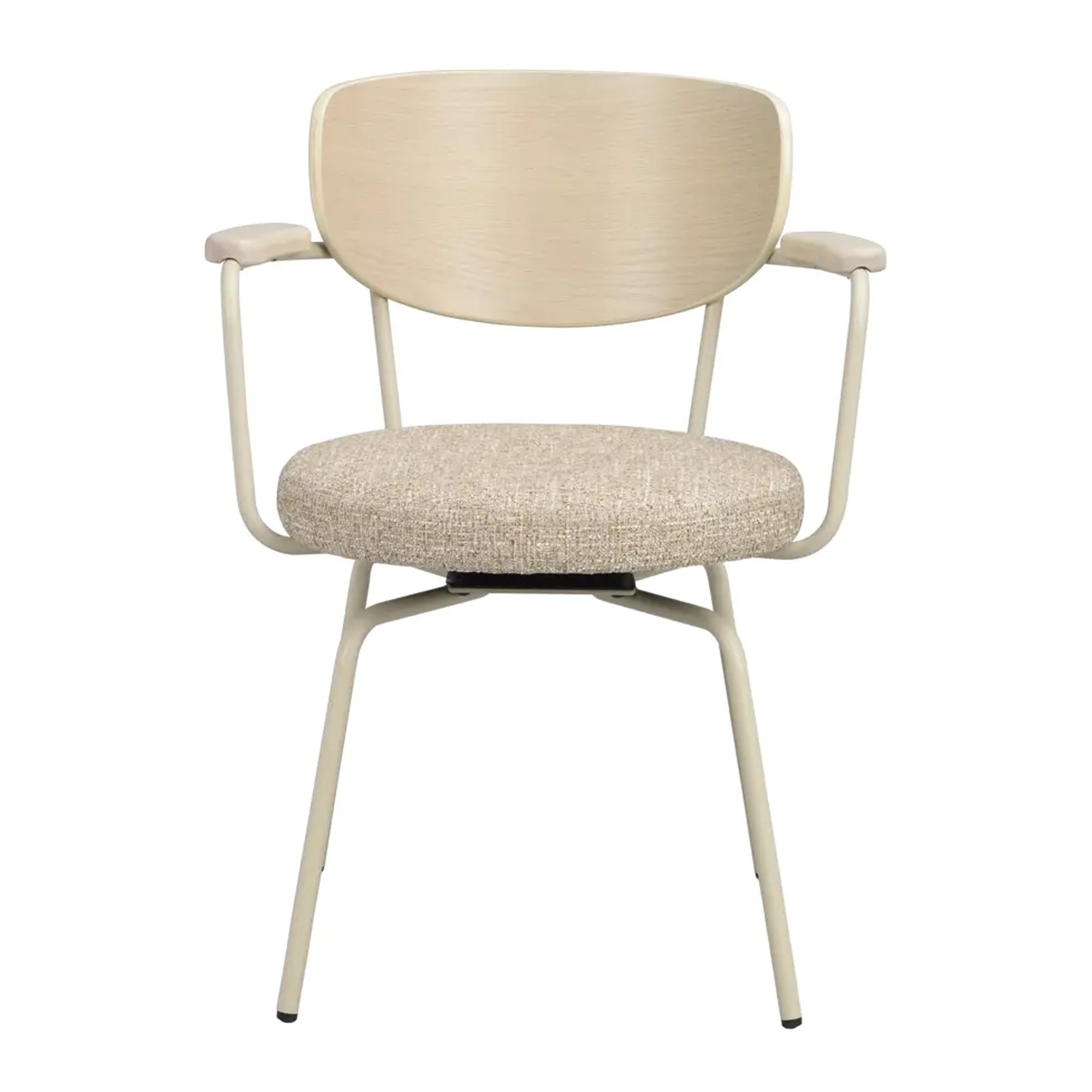 Merrick Snurr Karmstol Mörkbeige/Vitpigment