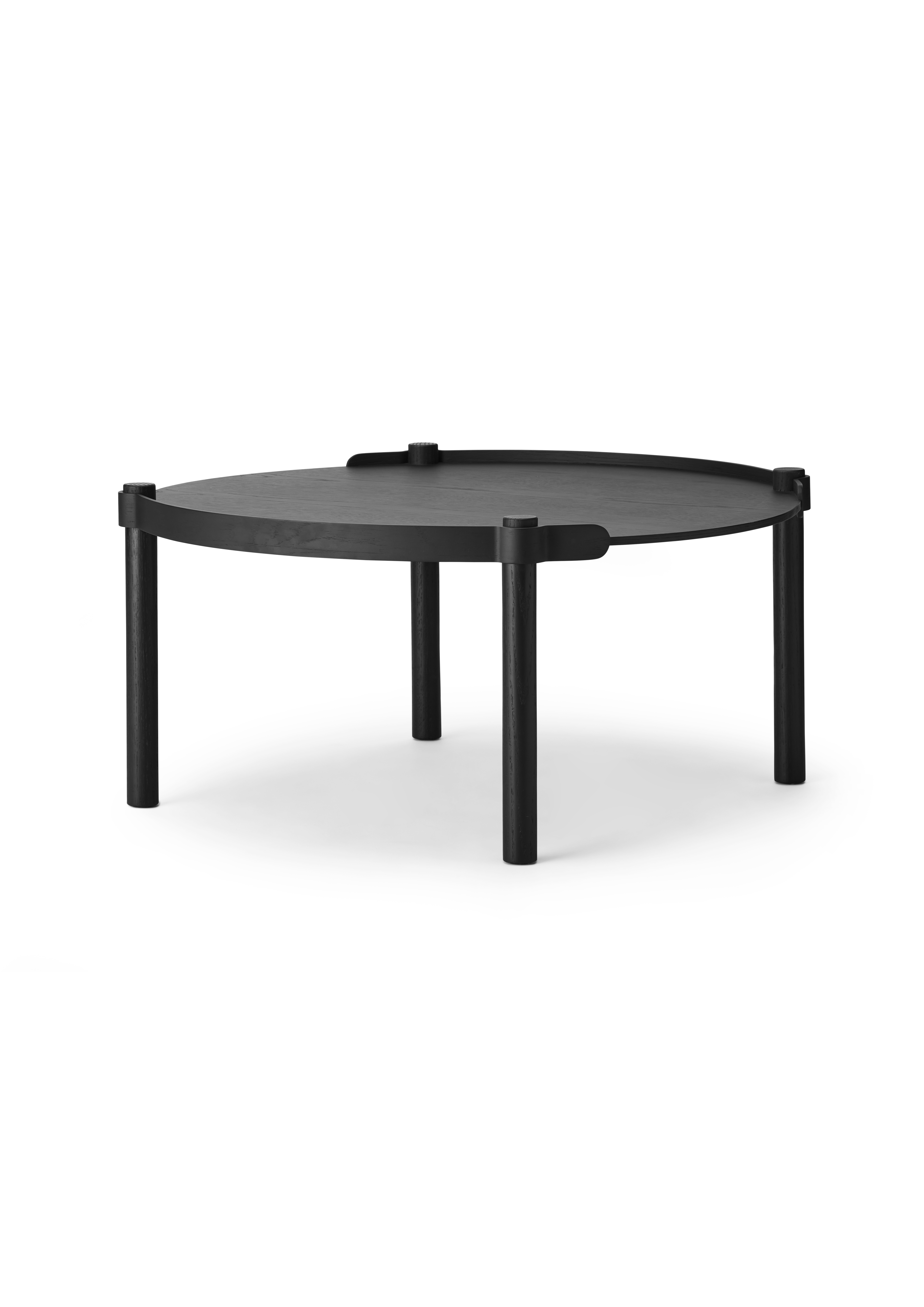 Cooee Design - Woody Couchtisch Schwarze Eiche, 80 cm, gebeizt