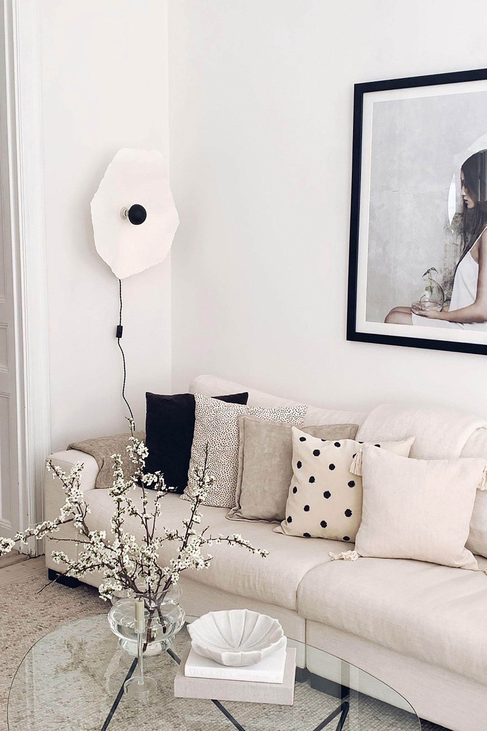 Globen Lighting Tropez Seinäplafondi Valkoinen/Musta Ø60