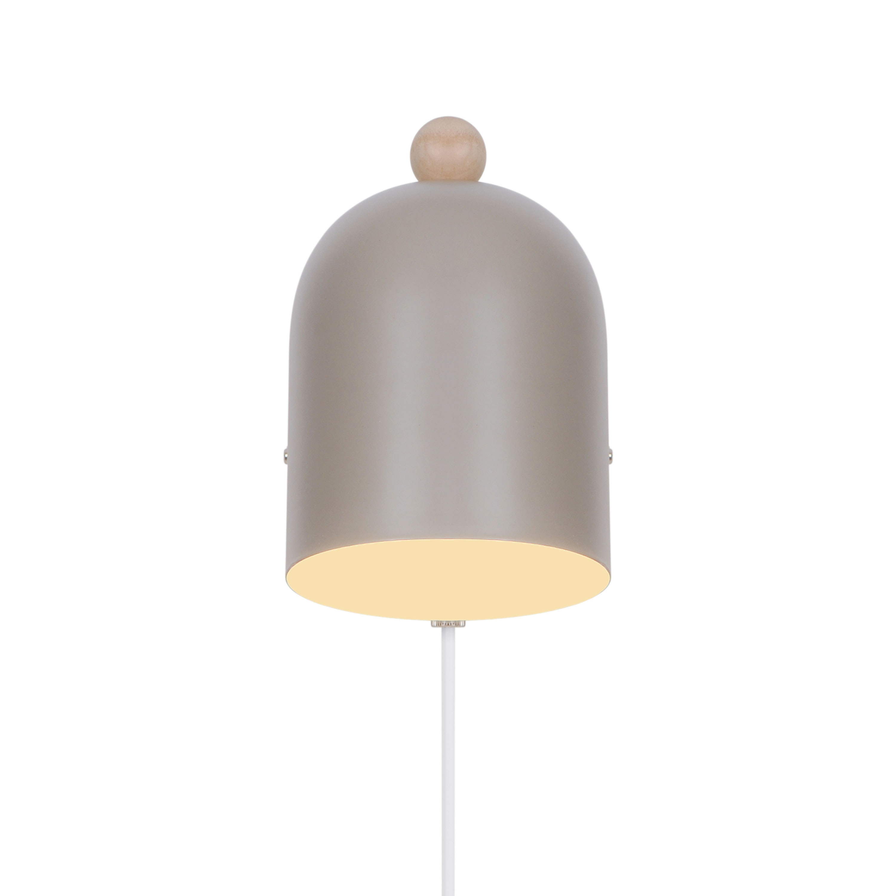 Nordlux Gaston Vegglampe Lys Brun 19cm