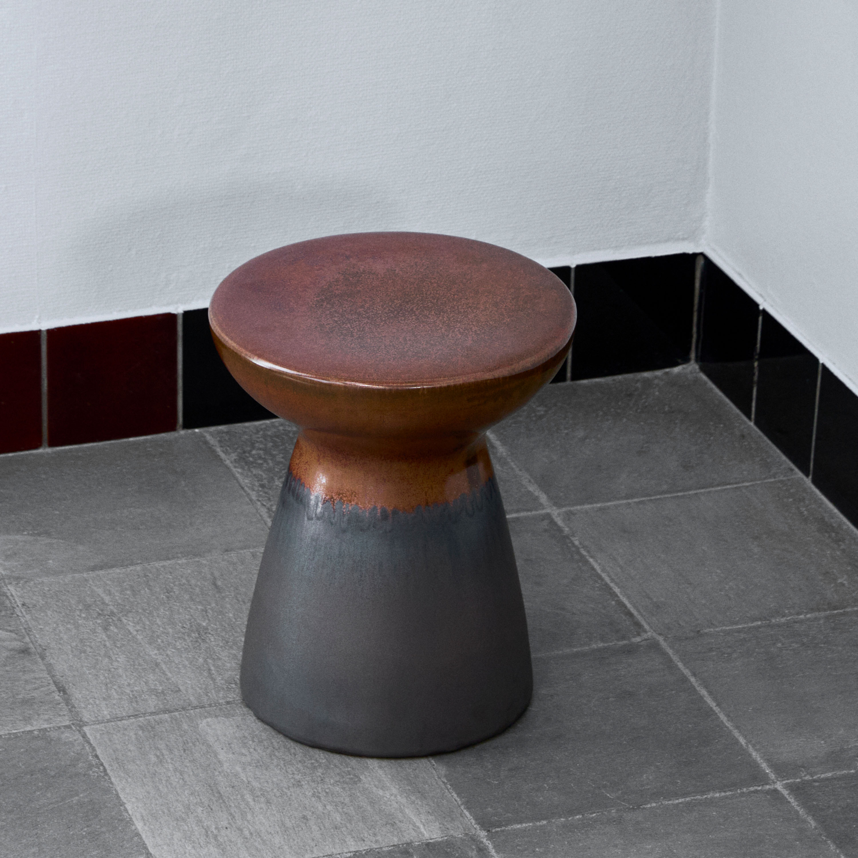 House Doctor Pablo Sidobord Copper/Dark Grey Ø36