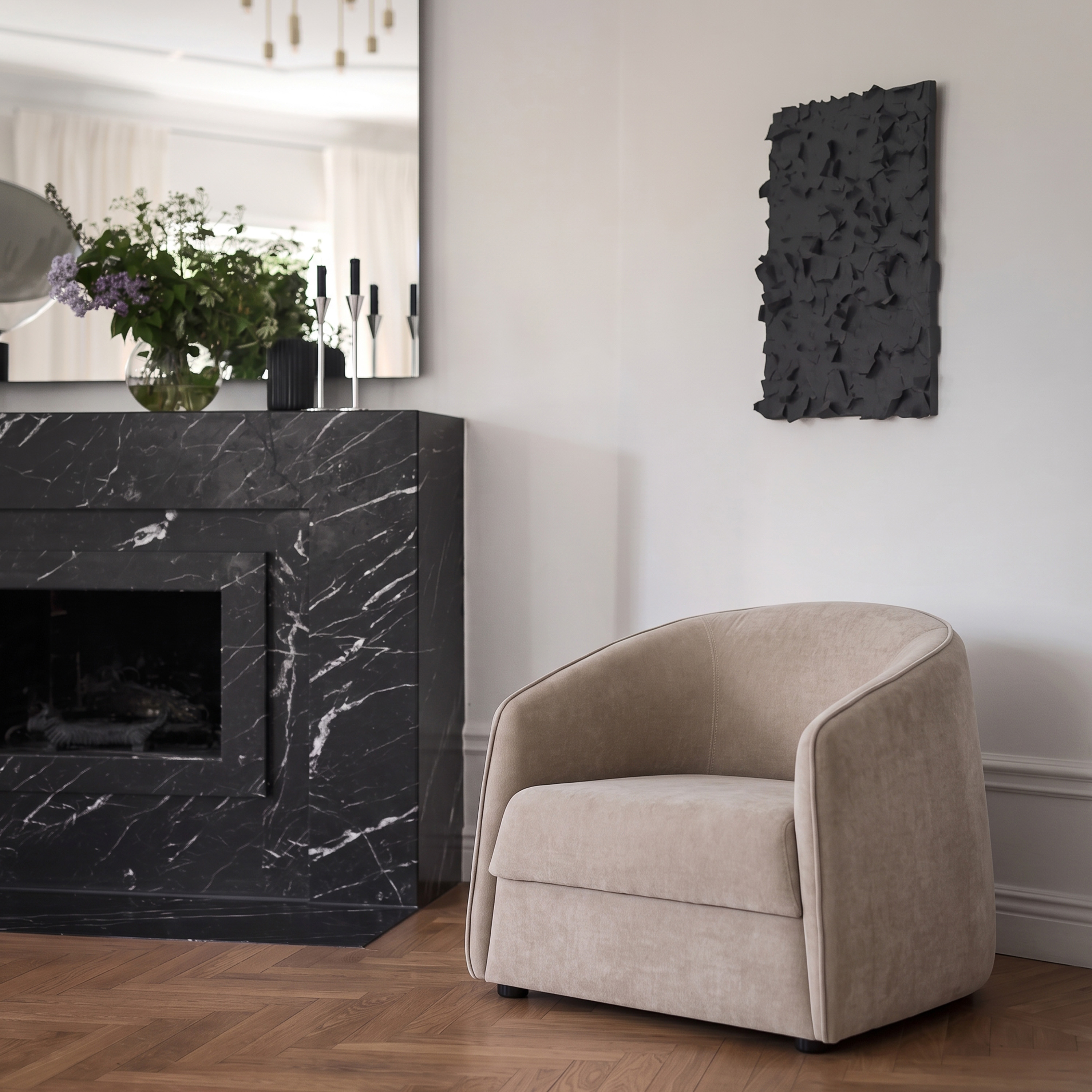 Kai Loungestol Dark Beige 83cm