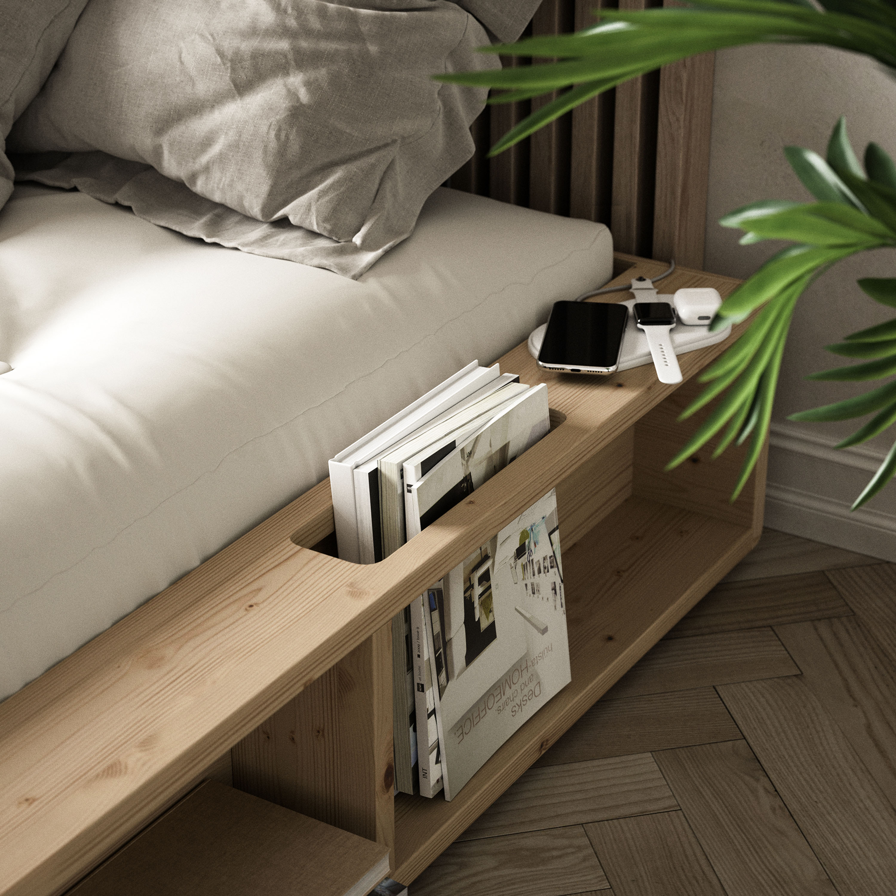 Karup Design Ziggy Sängram Natur 140cm