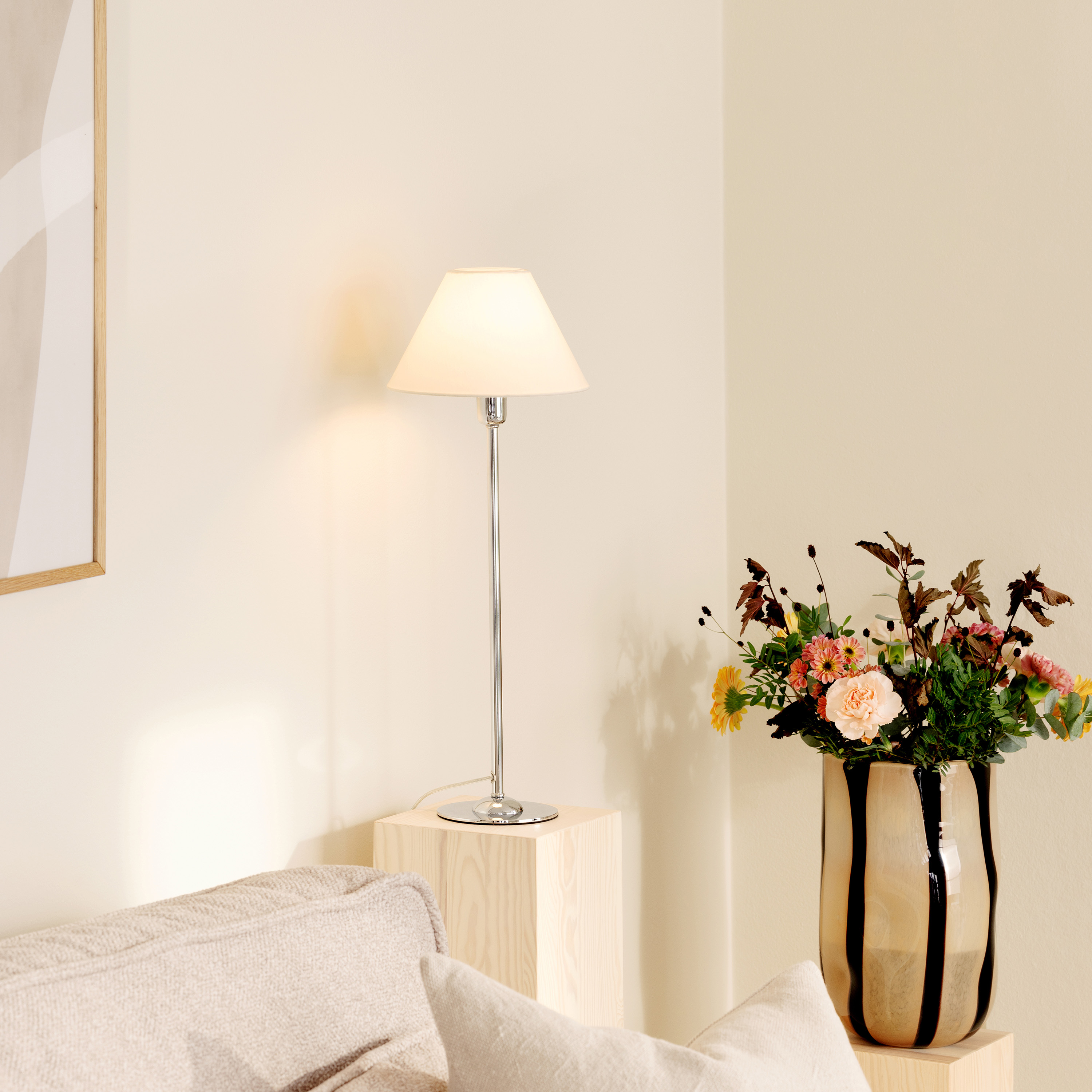 Globen Lighting Iris Lampfot Chrome 45cm