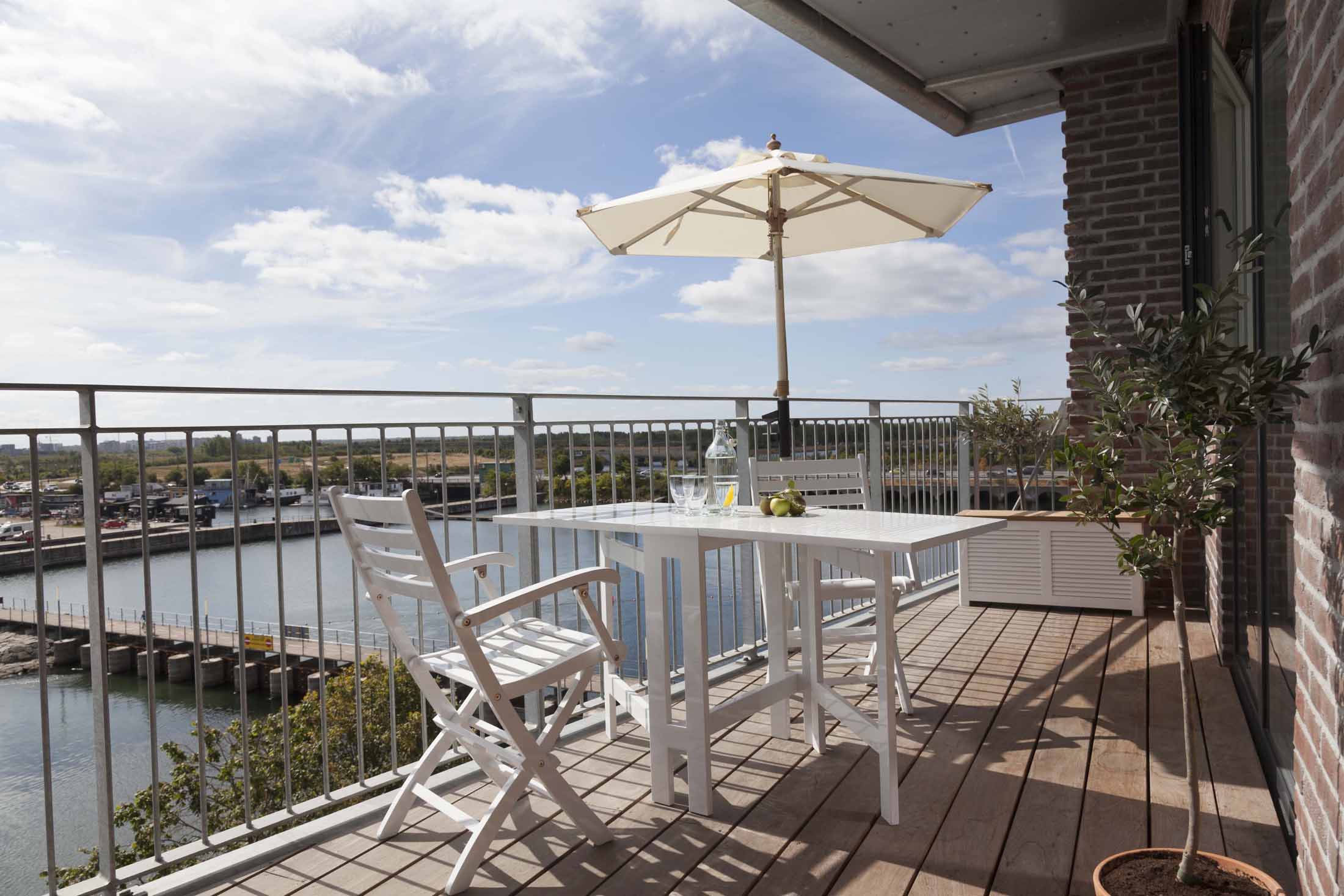 Cinas Butterfly Balkongbord White 130cm