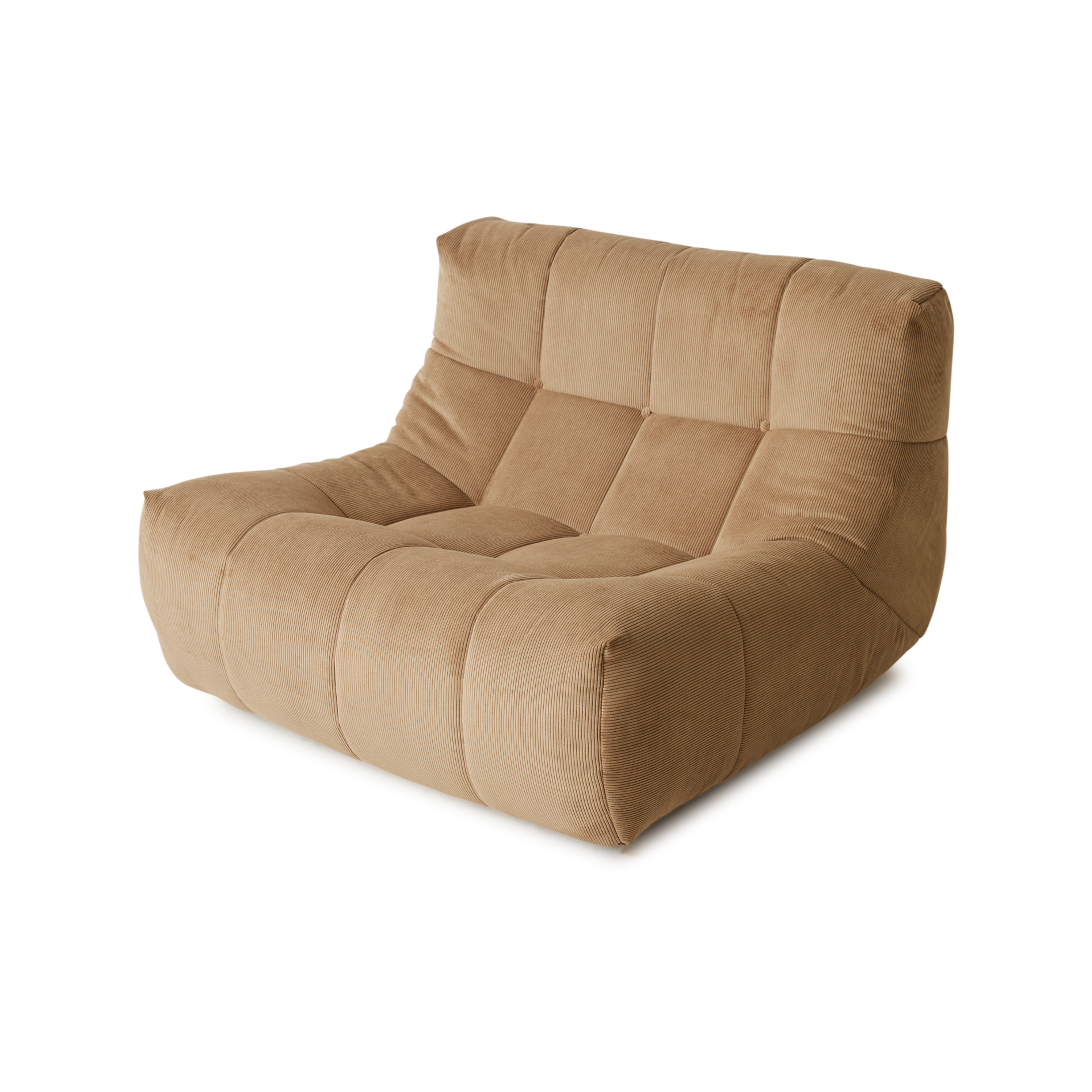 HKliving Lazy Lounge Fåtölj Corduroy Rib Brown