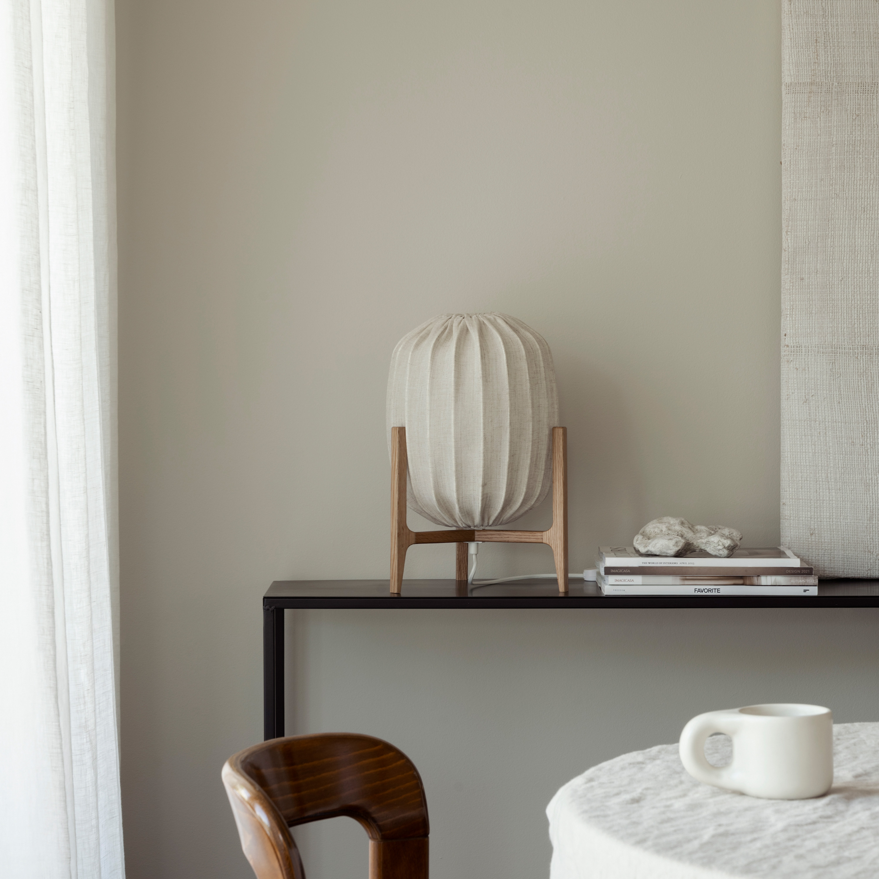 Watt &amp; Veke Prisma Tischleuchte Oak/Natural 41cm