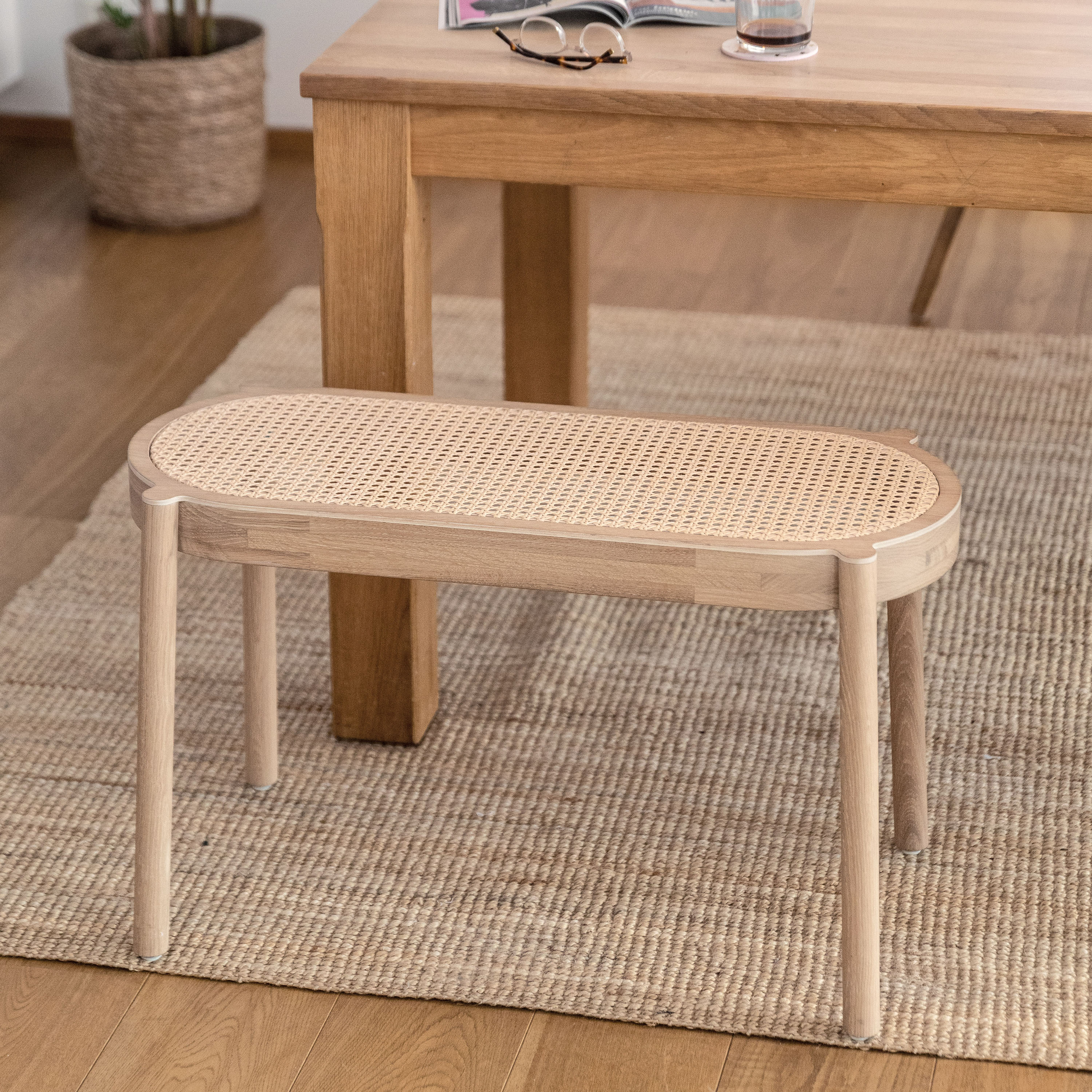 Northern Pal Bank Light Oiled Oak/Light Mesh 80cm