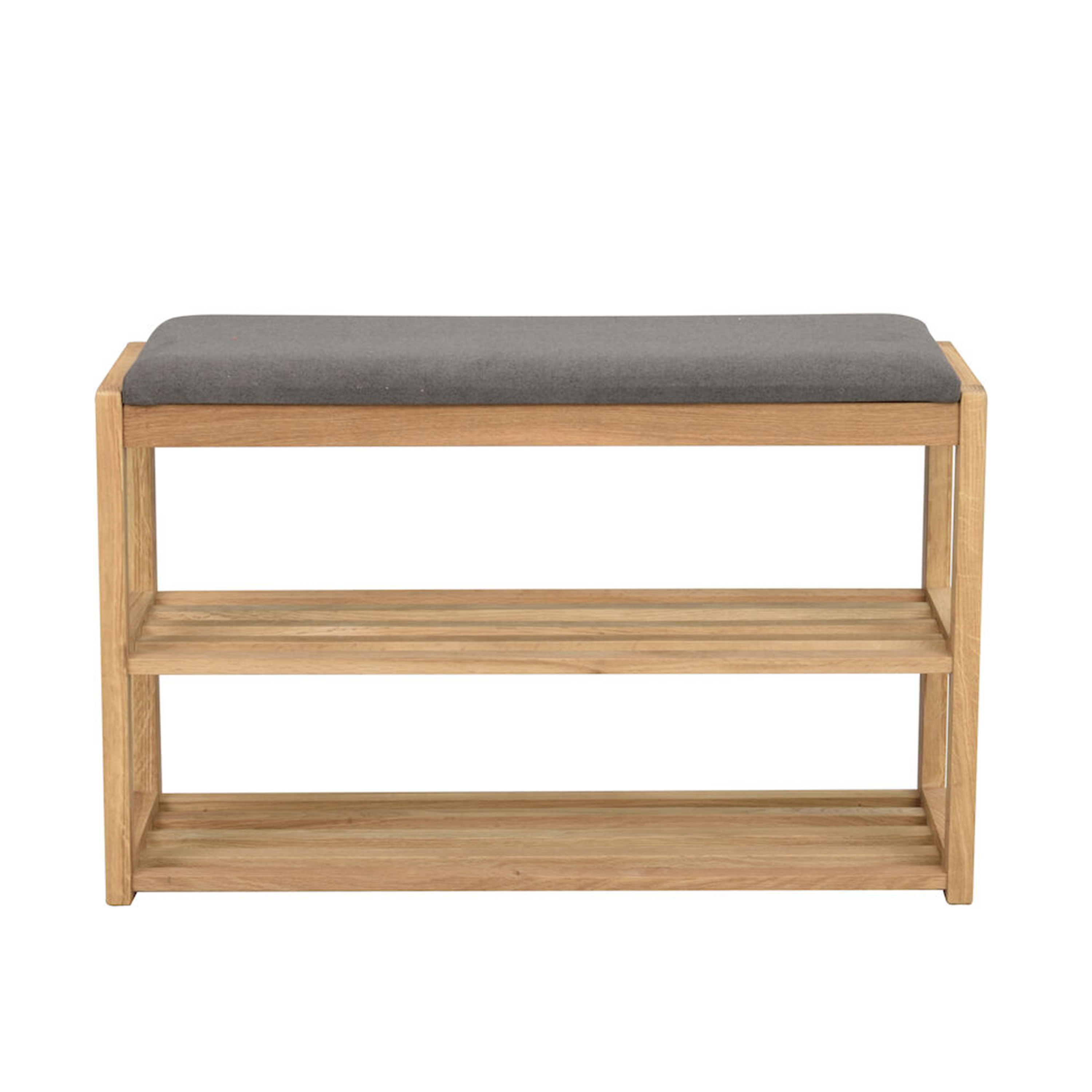 Rowico Home Confetti Skoställ/Sittbänk Ek/Mörkgrå