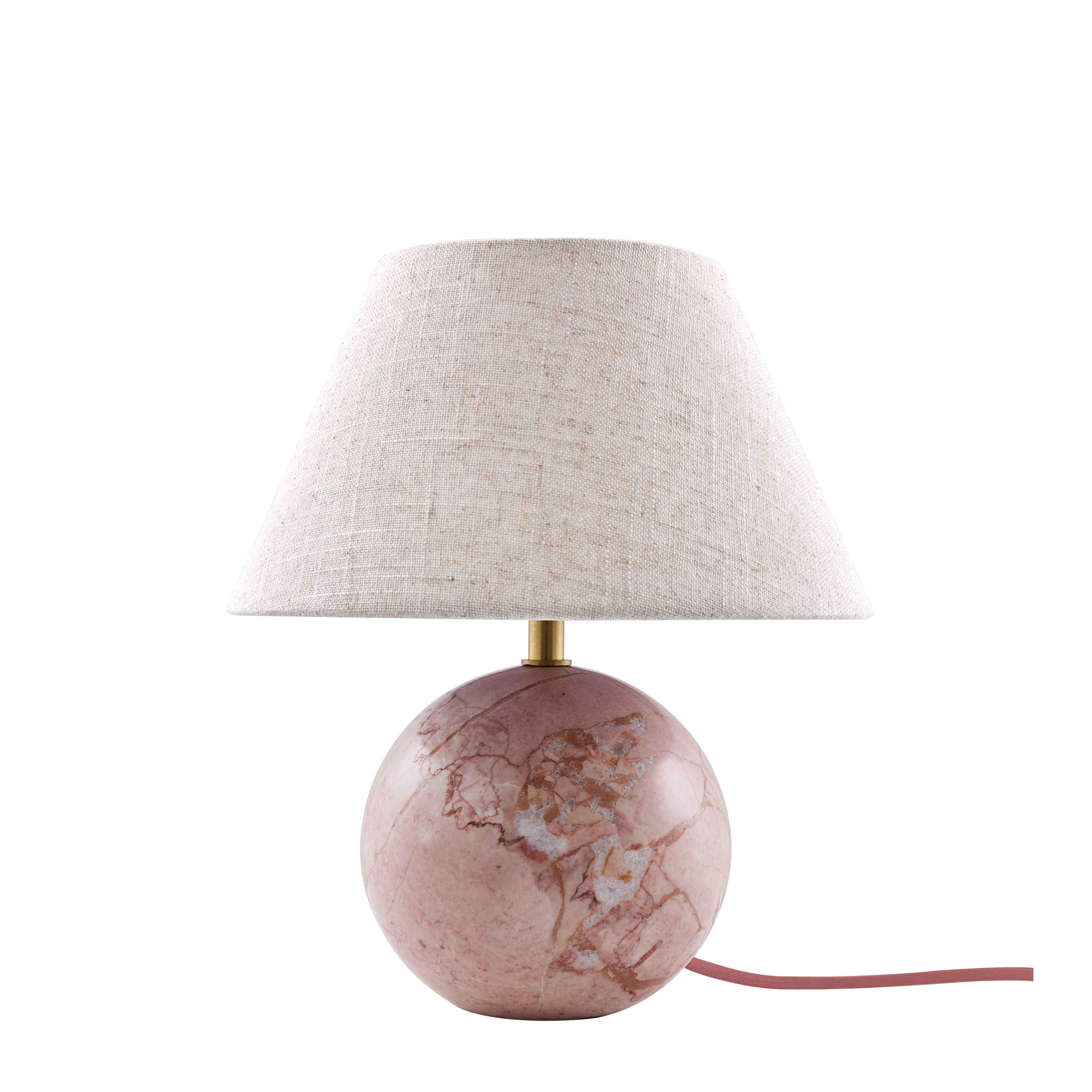 Castello Bordslampa Dimrosa marmor/Beige 24cm