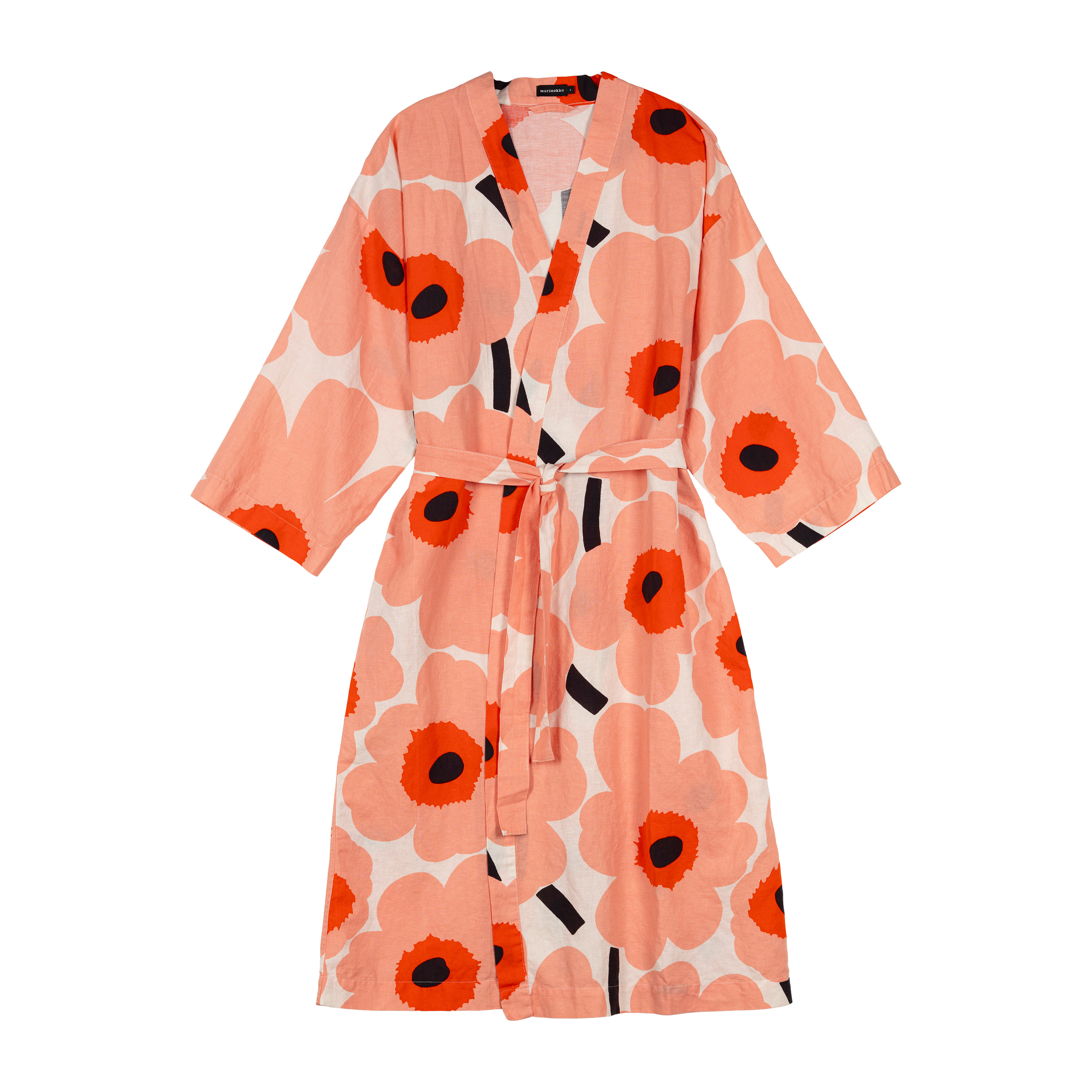 Unikko Morgonrock Off white/Coral/Orange Red L/XL