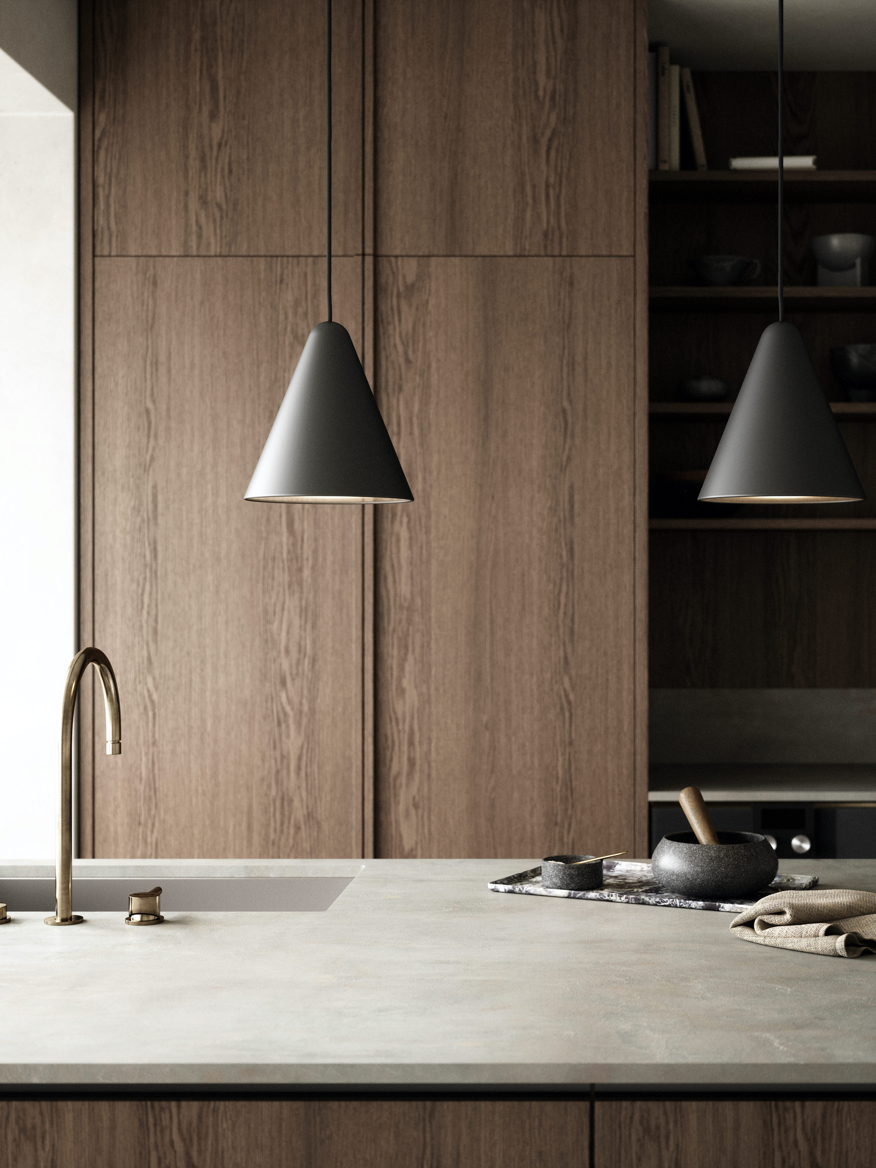 Design For The People Nono 23.5 Taklampa Svart