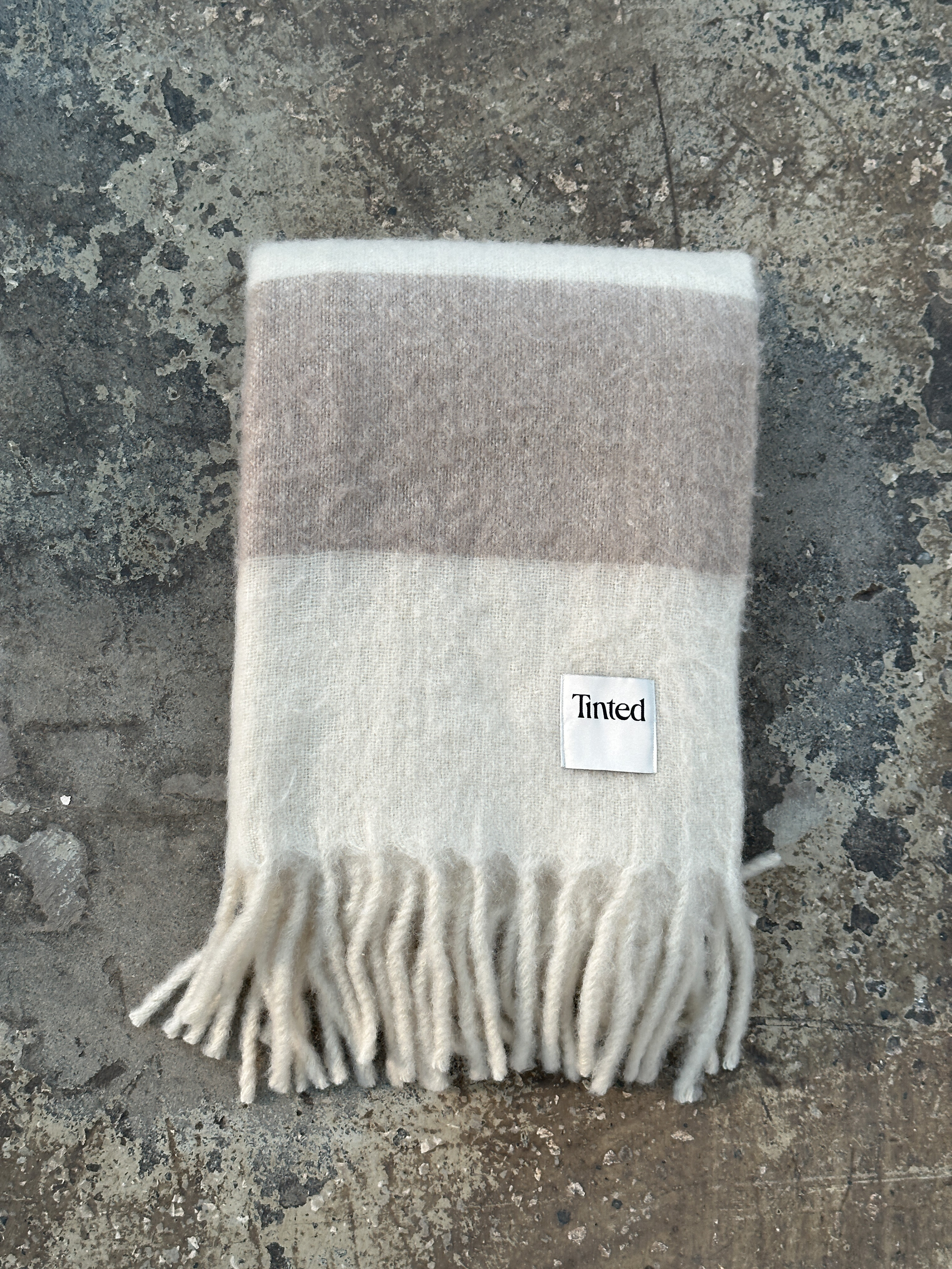 Tinted Hemple Wollteppich Beige/Offwhite 130x170