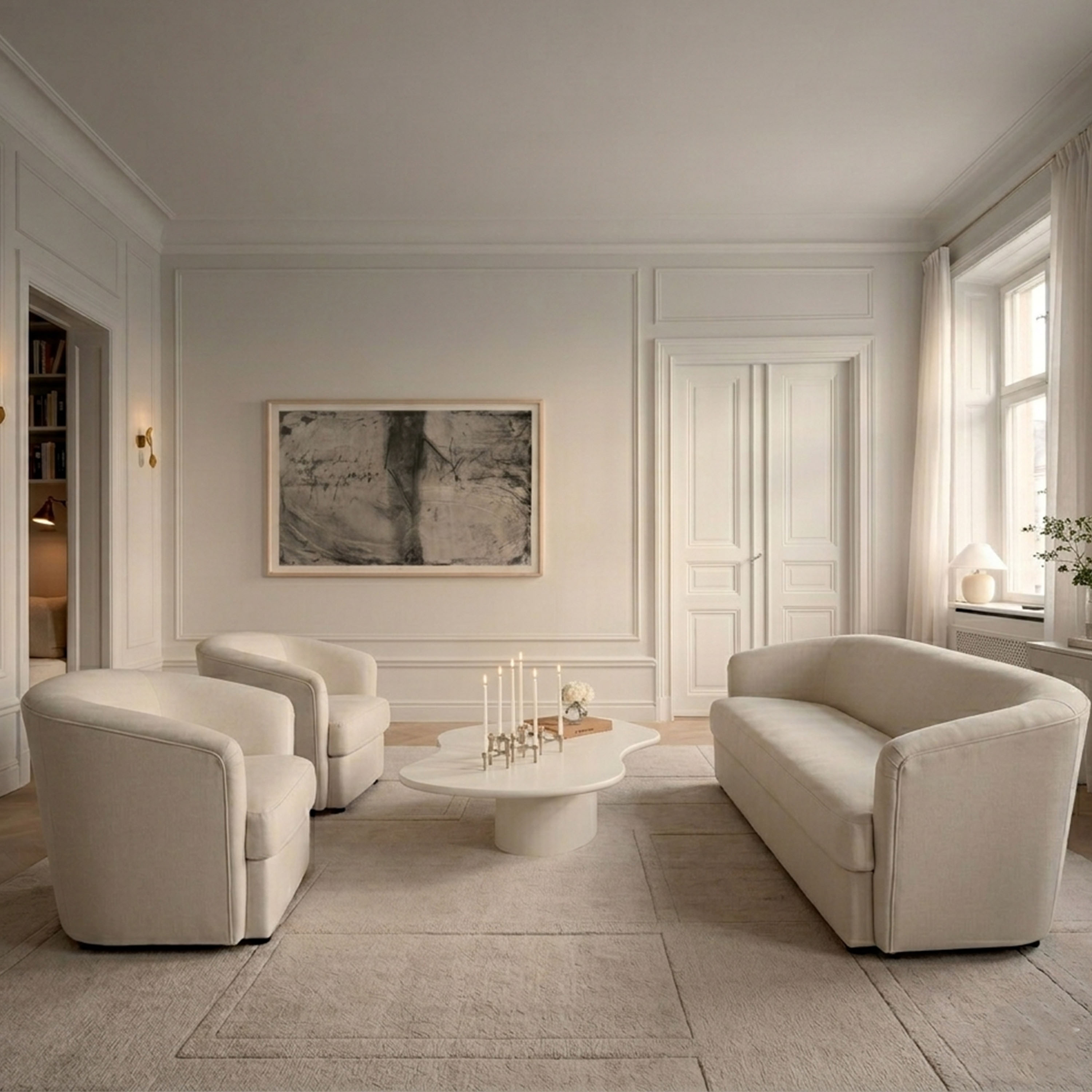 Sleepo Collection Lilo Loungestol Light Beige 83cm