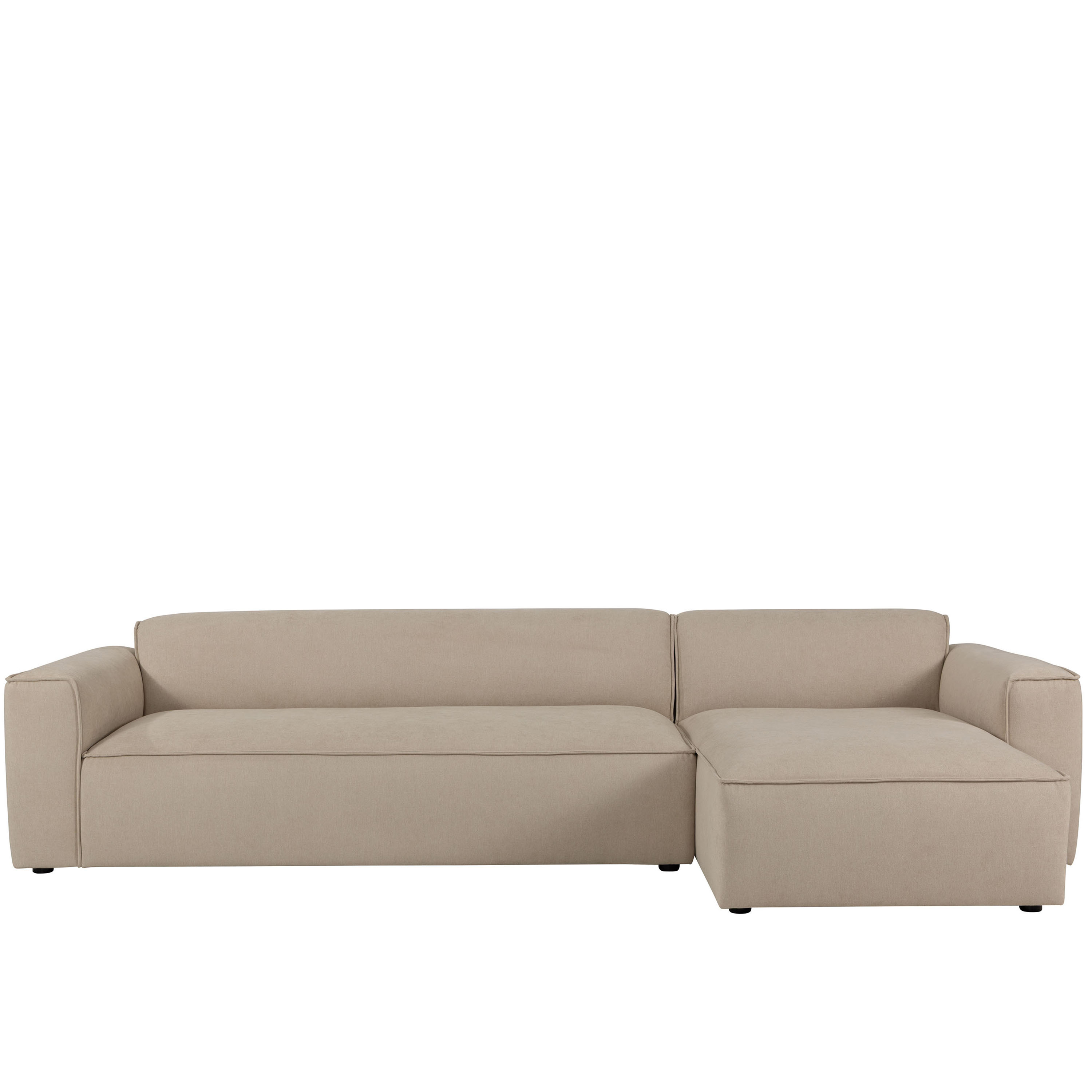 Bobbie 4-seter sofa med høyre sjeselong Beige 322 cm