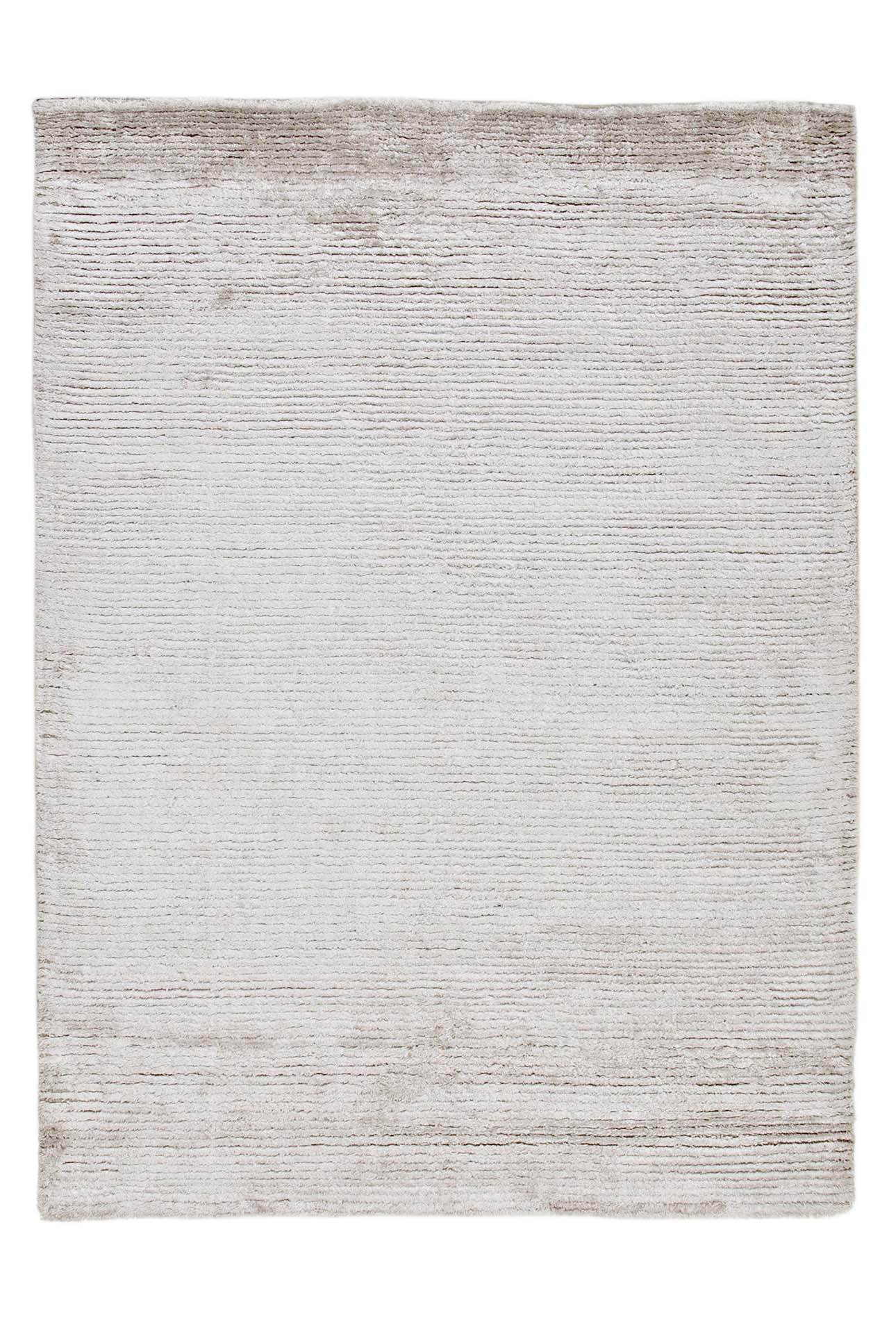 Bargi - Shaggy Bamboo Ull/Viskosmatta Silver 200x300 - Grå
