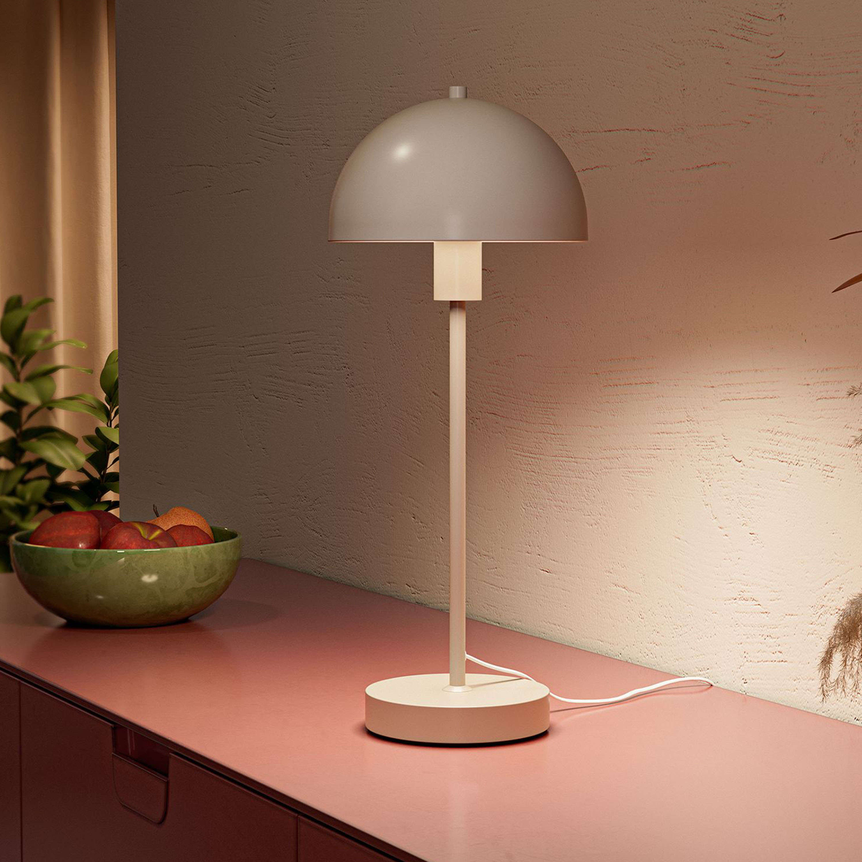 Herstal Vienda Bordlampe Blank hvit