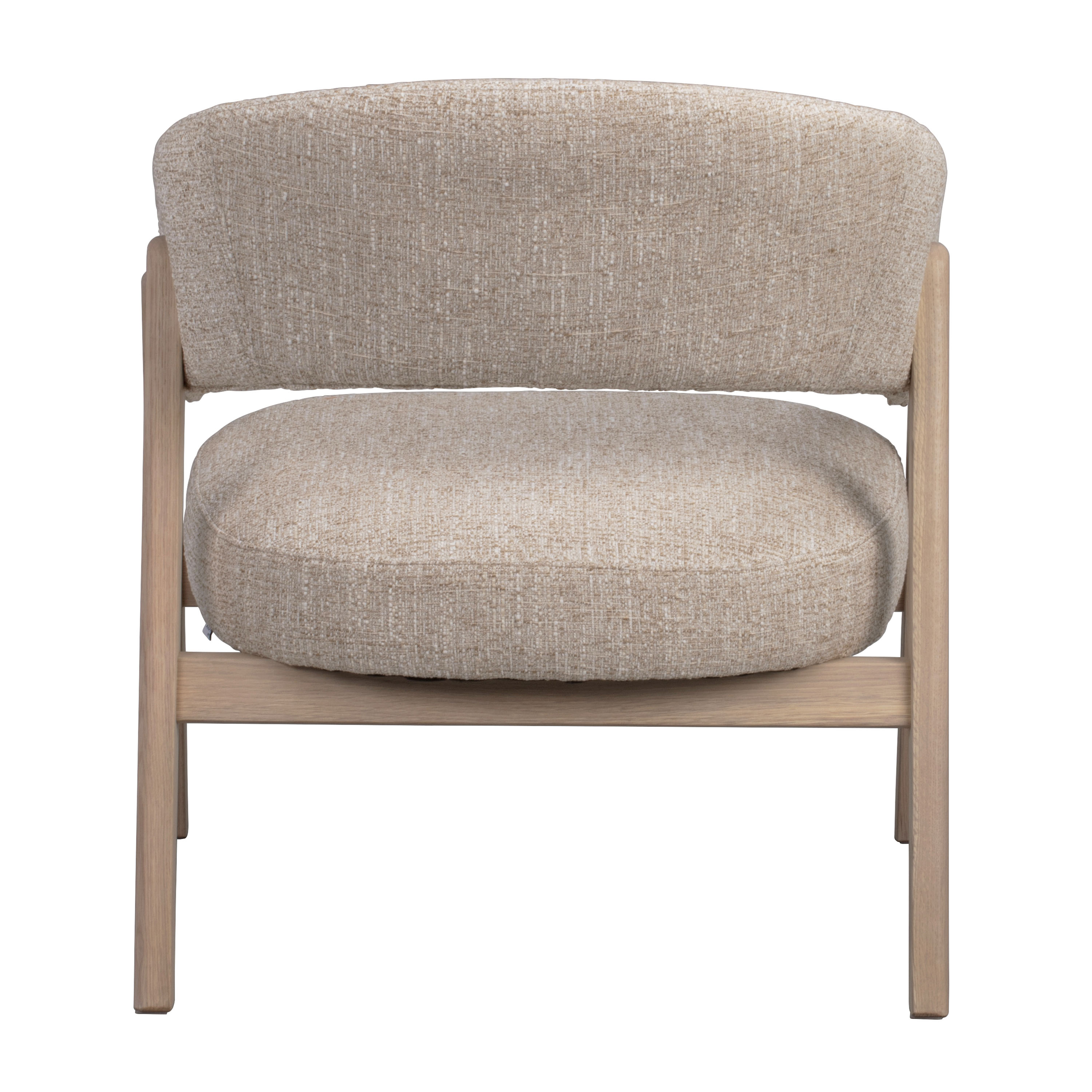 Rowico Home Barnaby Loungesessel Hellbeige/Weißpigmentiert