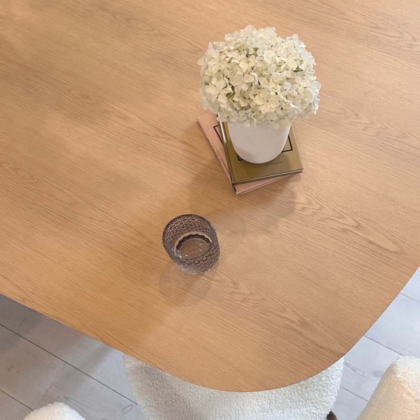 Dan Form Root ruokapöytä valkoöljytty tammi 220 cm