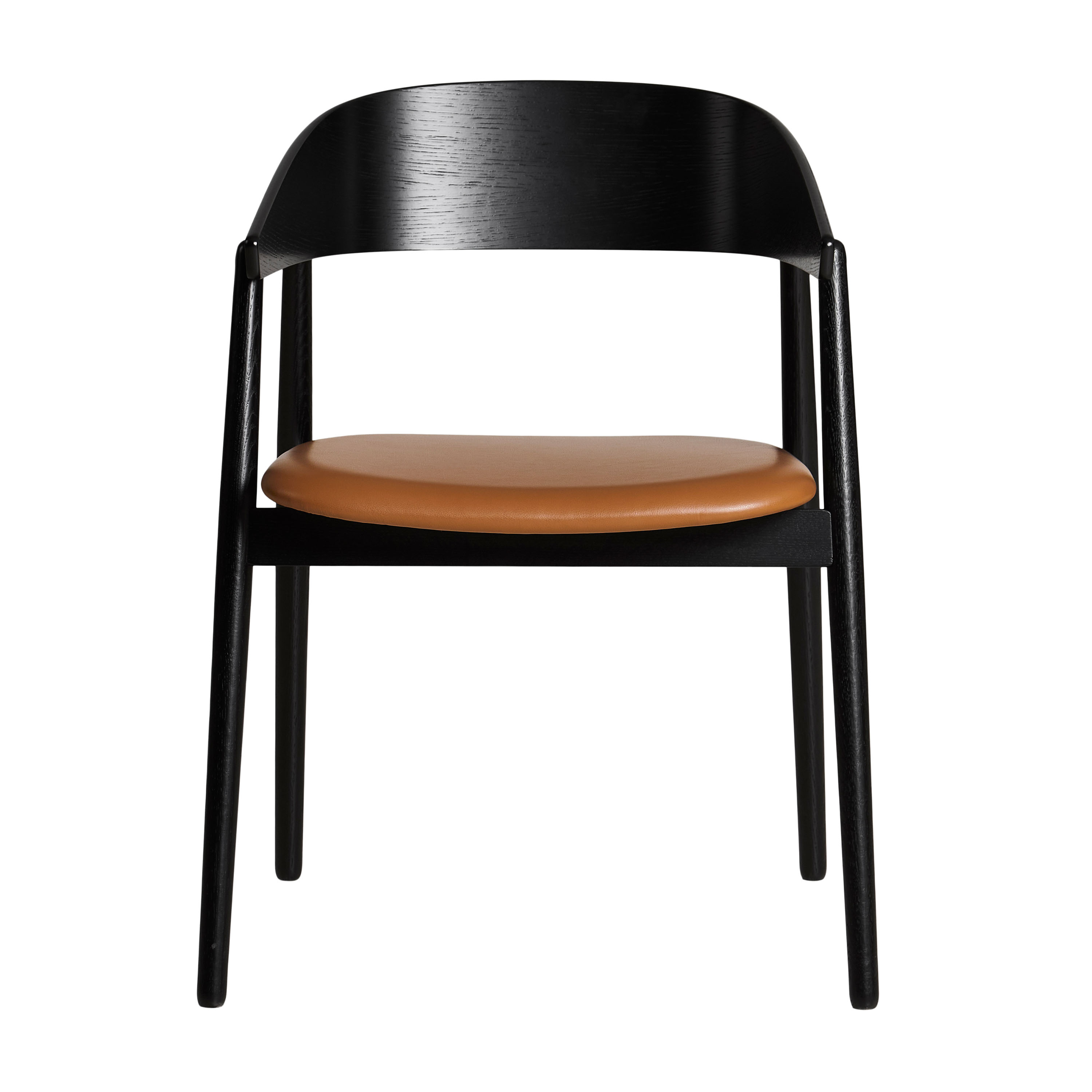 AC2 Karmstol Svart Ek/Cognac Läder