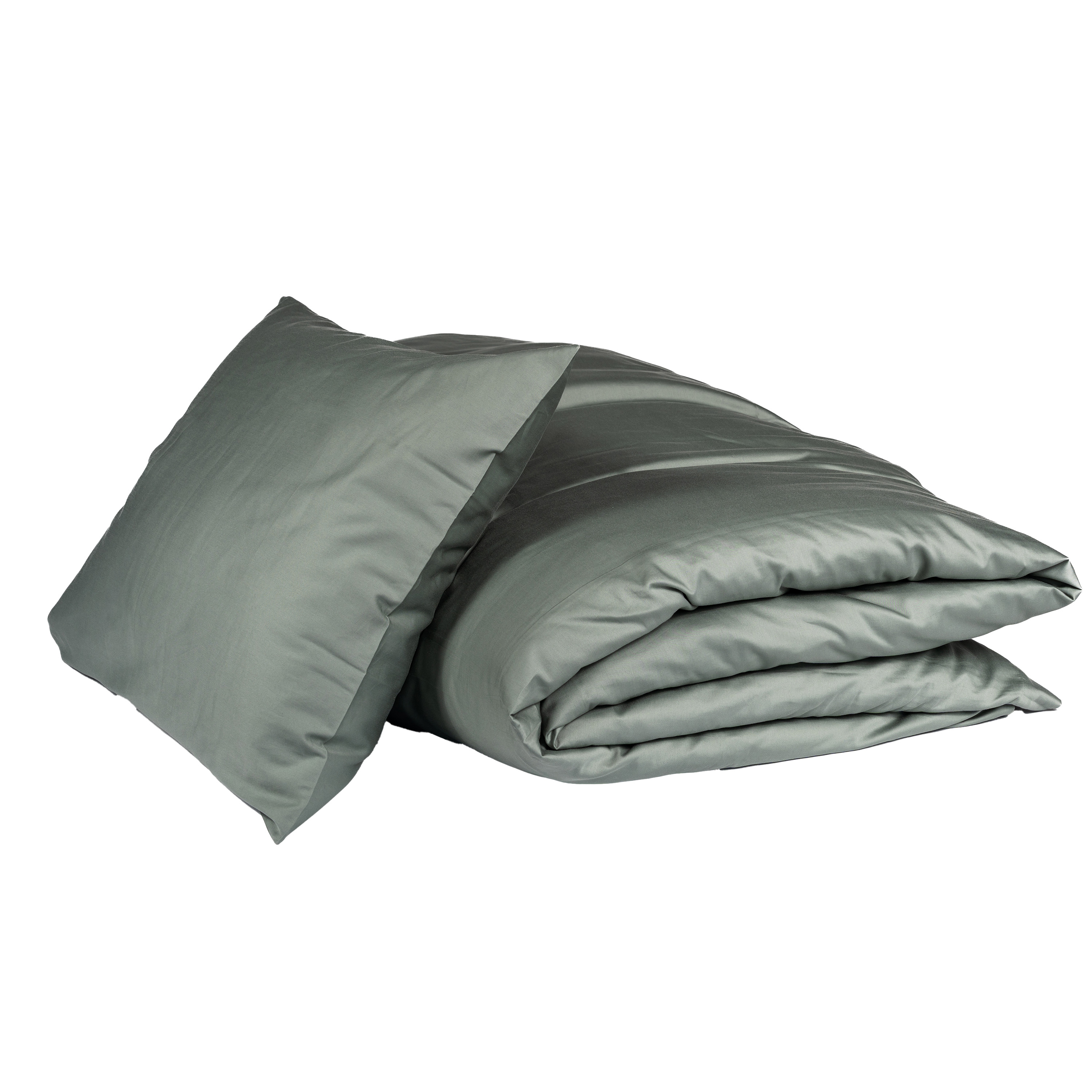 Satin 2-del Påslakanset Sage Green