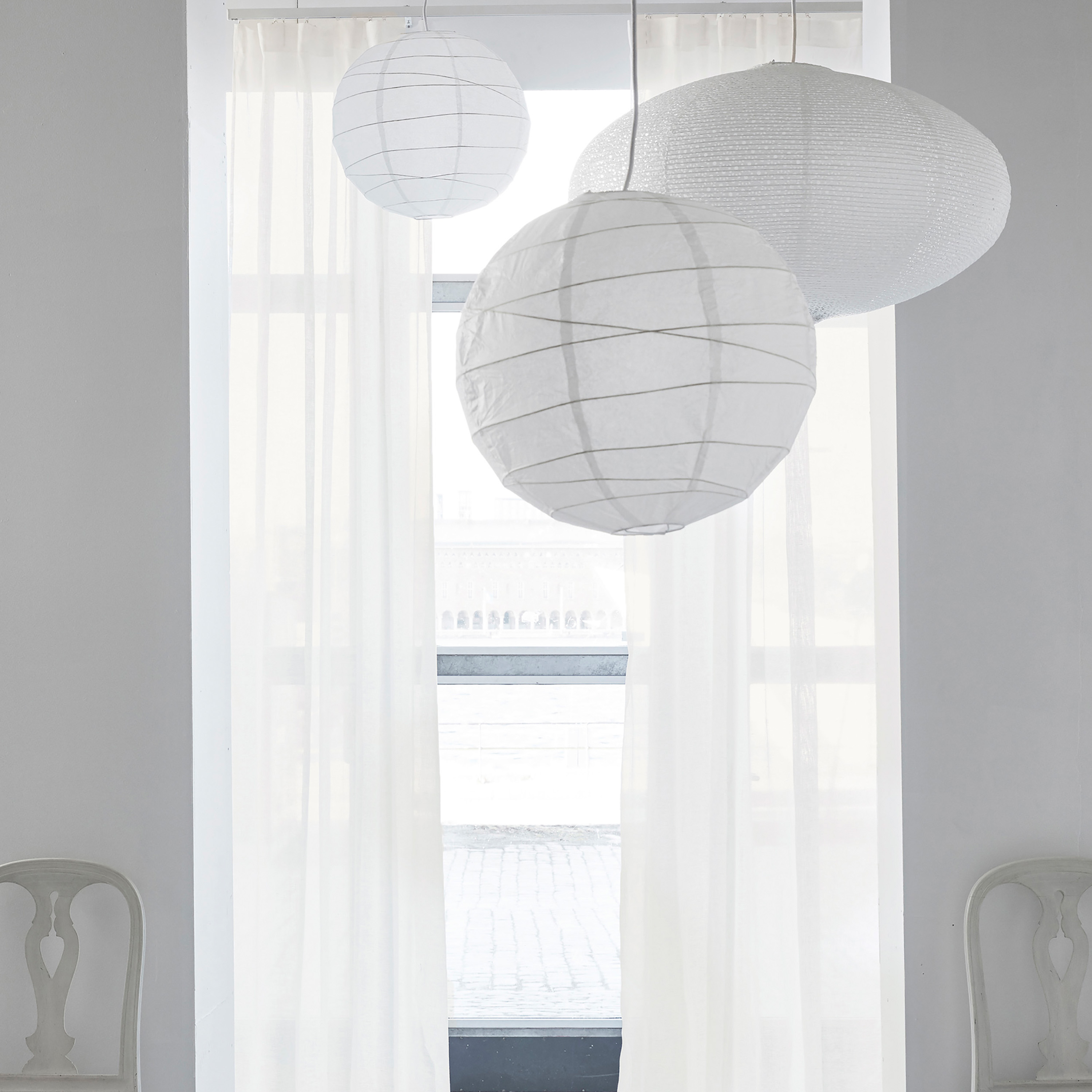 Himla Skylight Gardinlängd Linne Offwhite 140x290