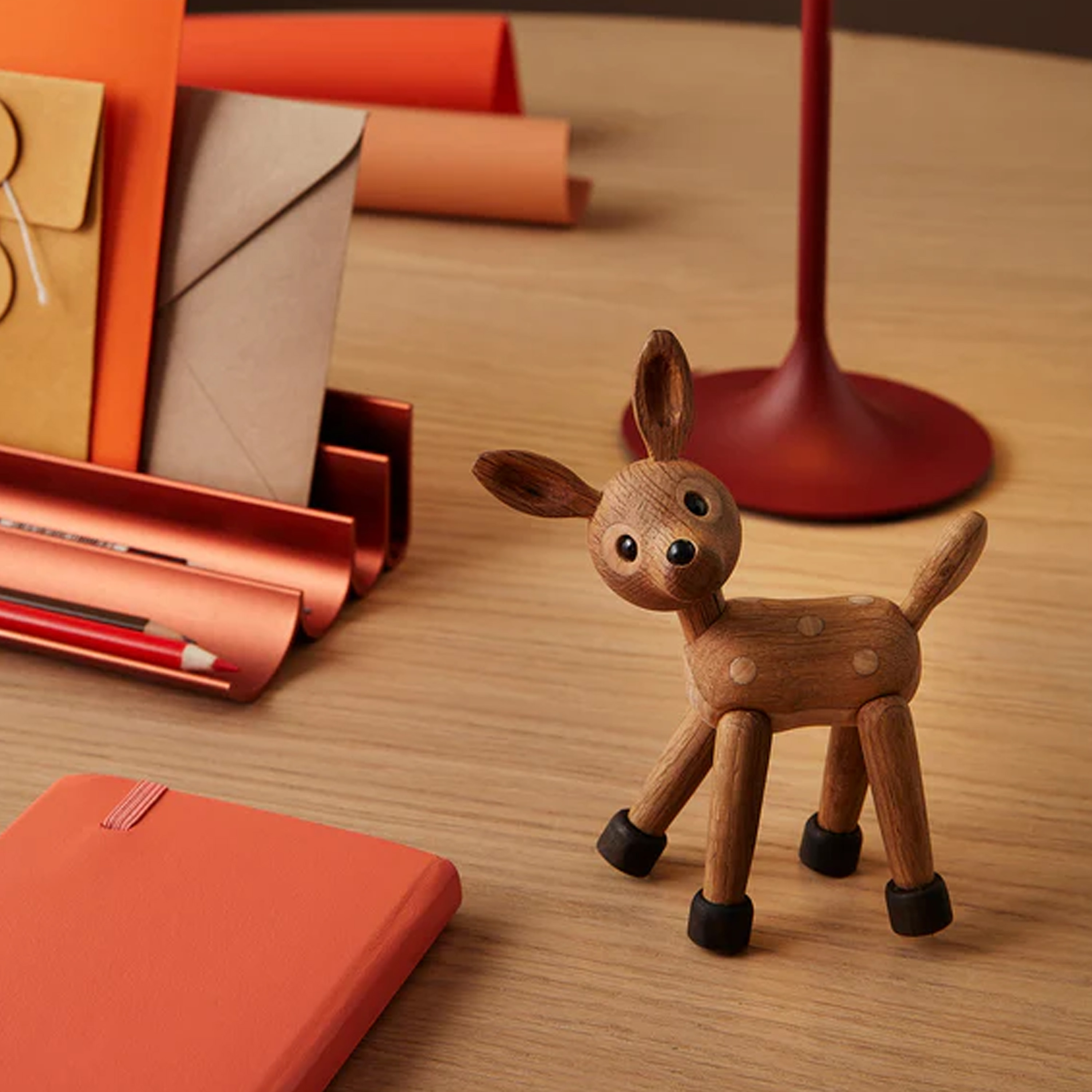 Spring Copenhagen Spot Baby Reh Dekoration Eiche/Ahorn 12,7 cm