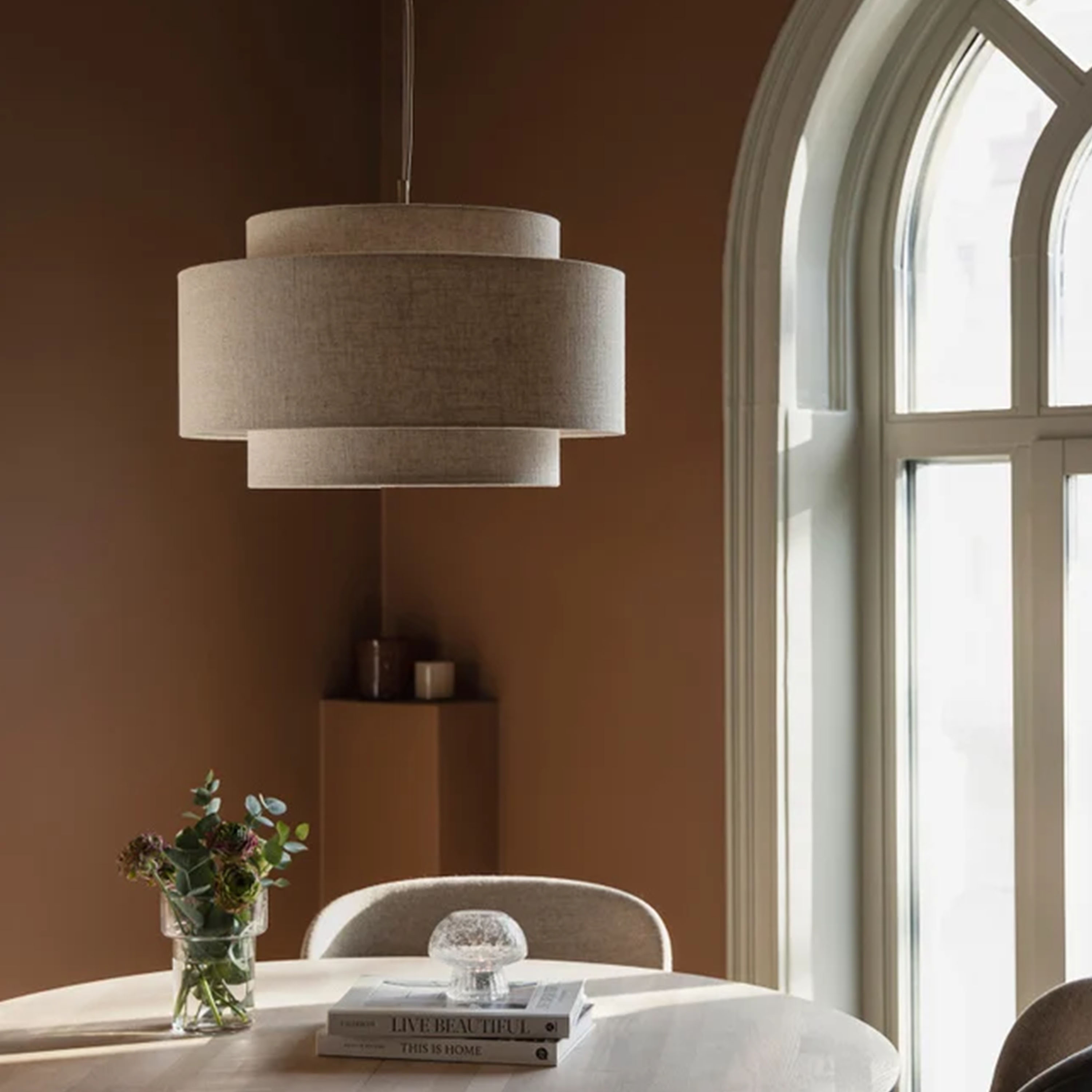 Globen Lighting Noah Taklampe Beige Ø50