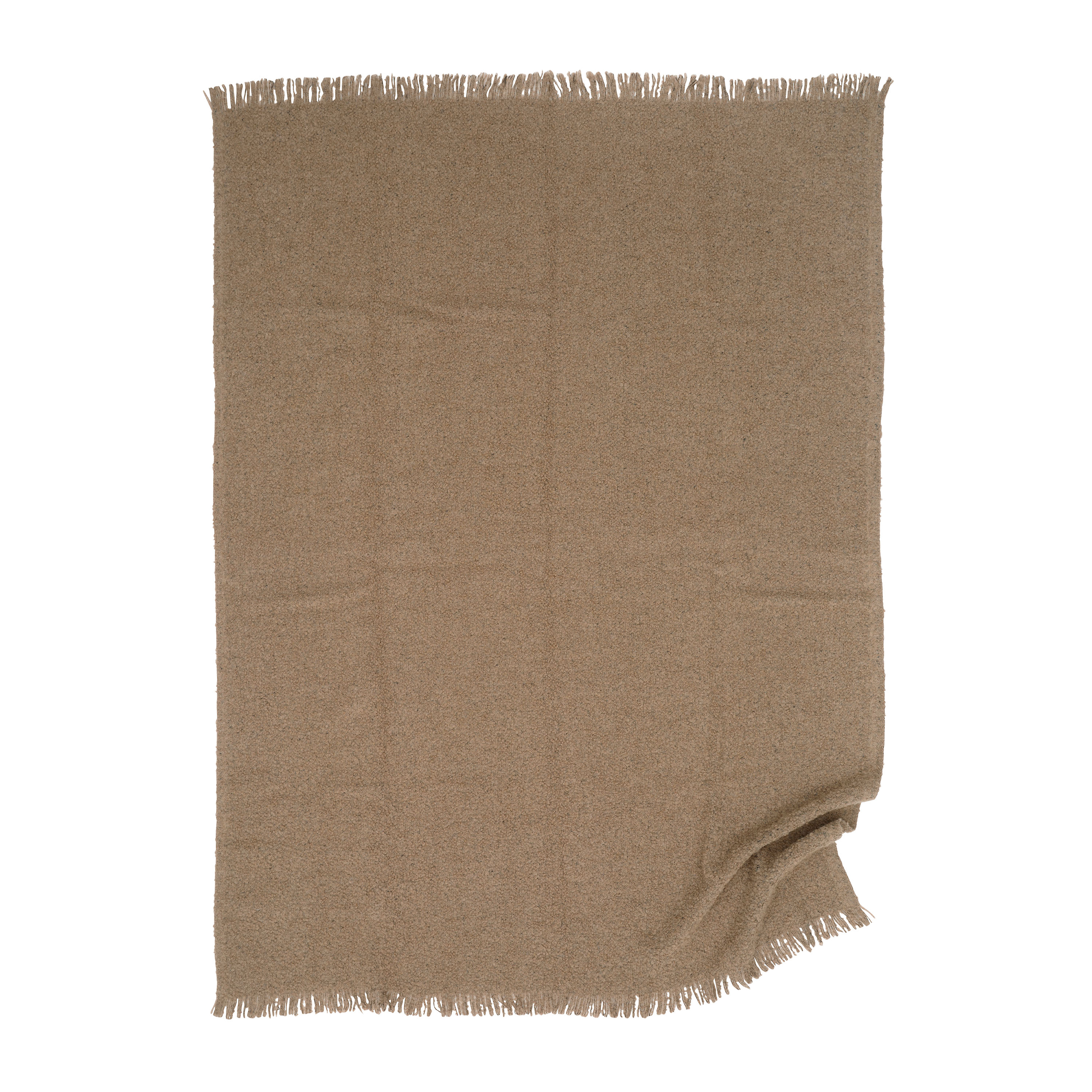 Classic Collection Bouclé Pläd Beige 130x170