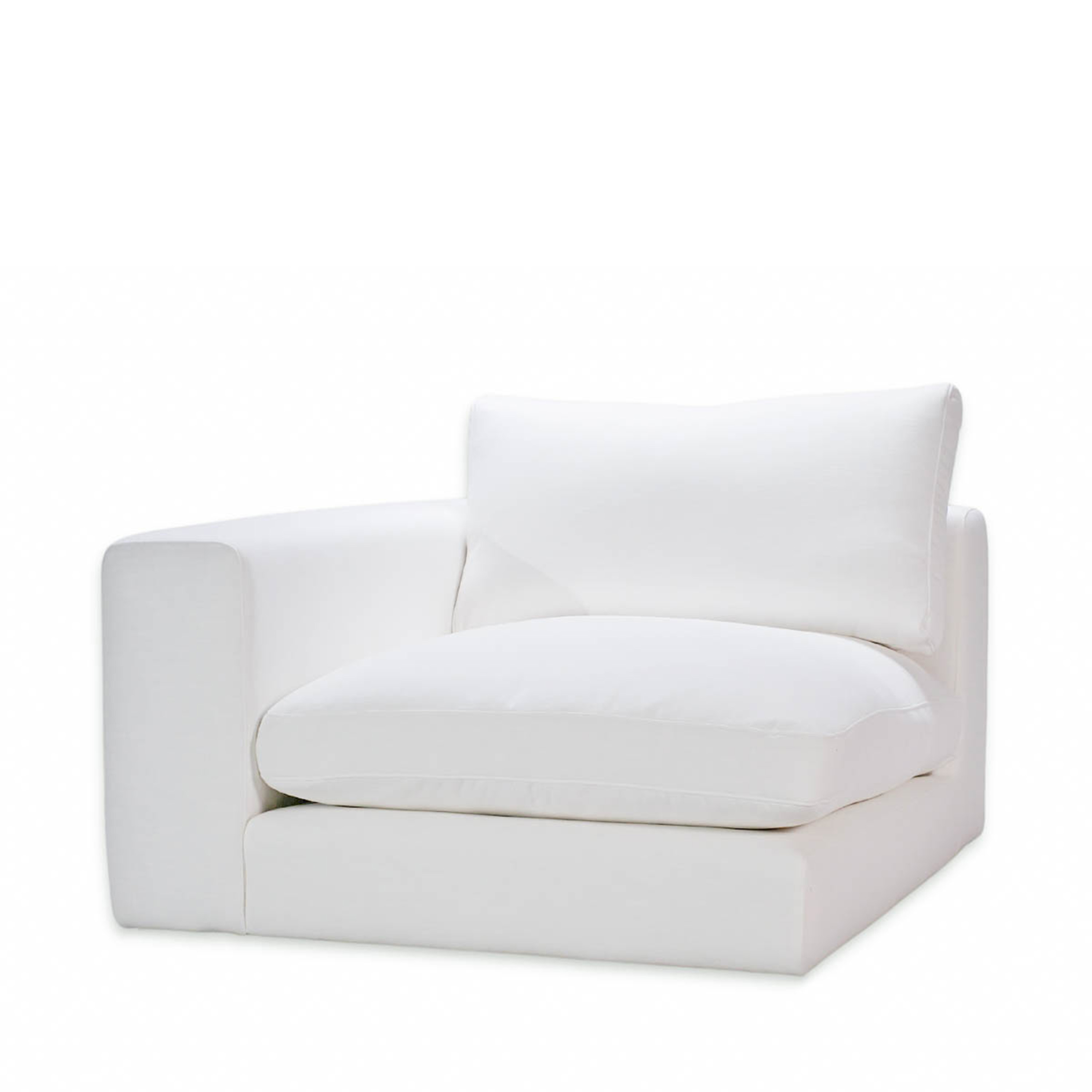 Capri 1-sits Soffmodul Vänster Armstöd White 107cm