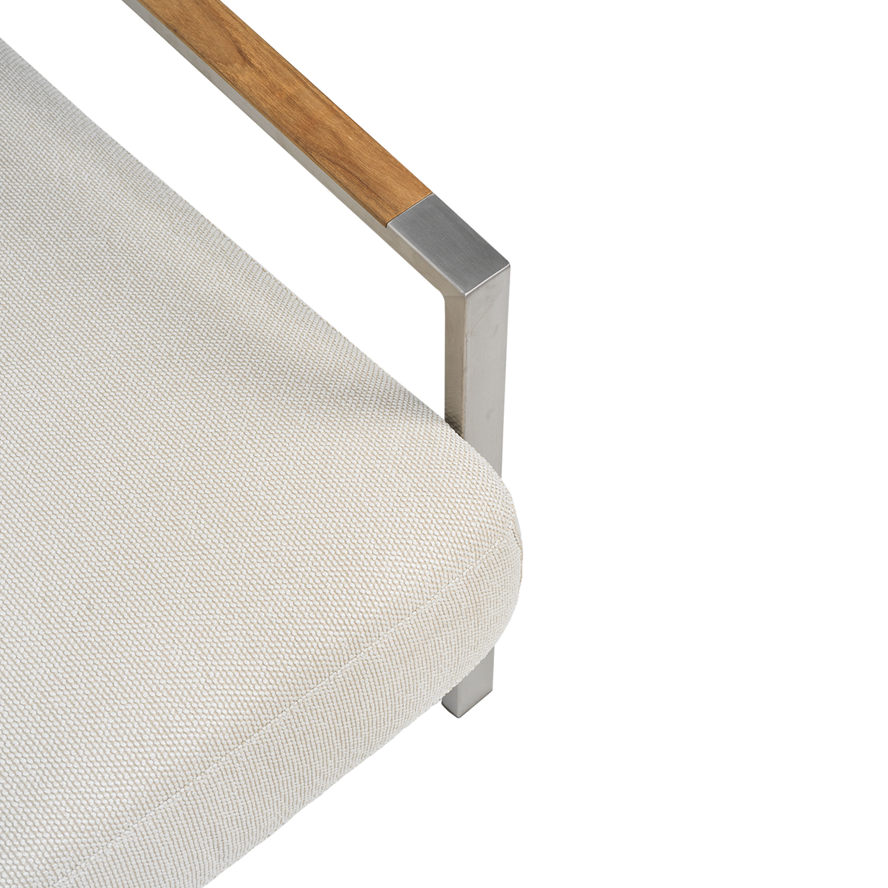 Brafab Naos Loungefotölj Stainless Steel/Dot Beige